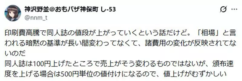 《日本同人志危机》印刷成本年年飙涨 潜规则售价不能超过1000日元让创作者吃不消插图14 《日本同人志危机》印刷成本年年飙涨 潜规则售价不能超过1000日元让创作者吃不消插图14