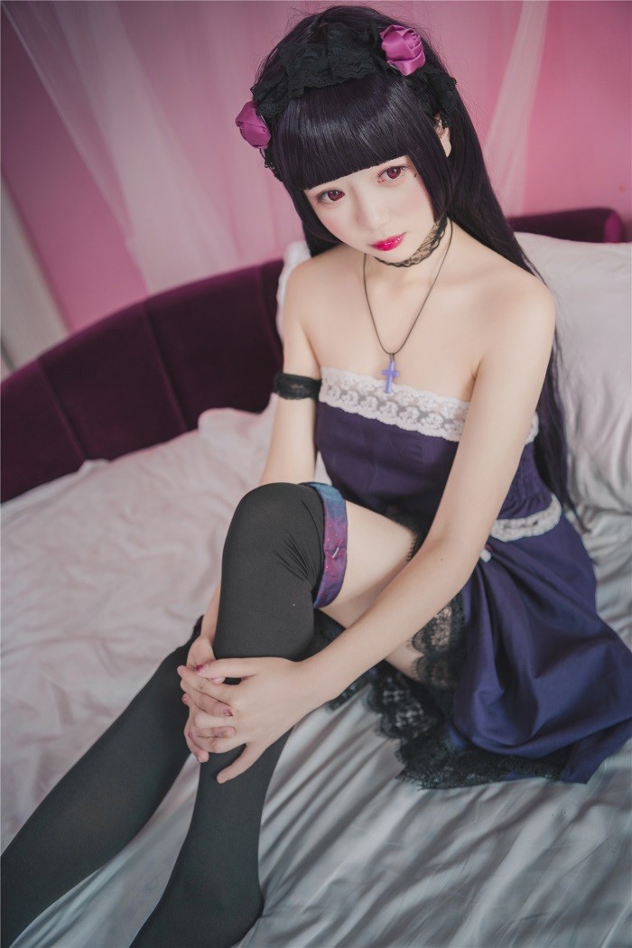 风之领域精品写真@No.203 蕾SI紫衣黑丝少女 [44P/814MB]插图