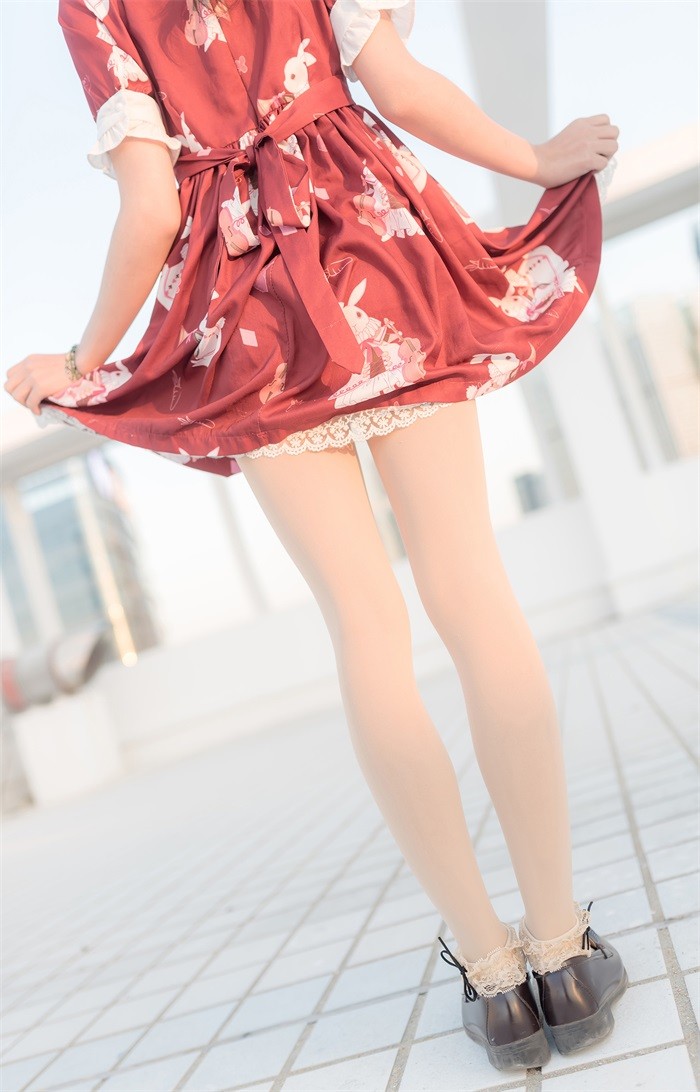 风之领域精品写真@No.154 街道上的红裙肉丝女孩 [47P/135MB]插图2