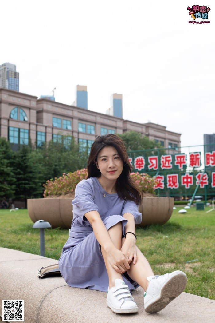 勿恋传媒 No.043 湛蓝连衣裙搭配板鞋船袜 [187P/1V/1.28GB]插图