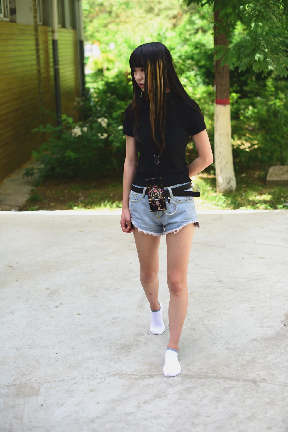 开膛手杰克 184期 帆布鞋牛仔短裤黑T[204P/1V/961M]插图8