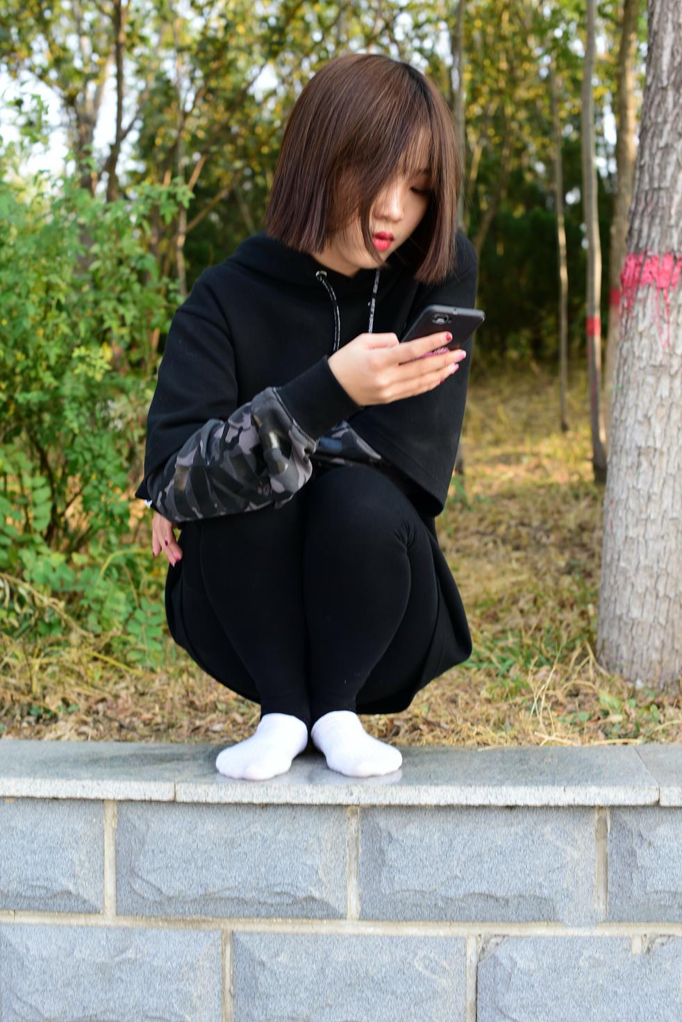 开膛手195期舞蹈生帆布鞋白棉袜 [303P/1V/1.71G]插图1