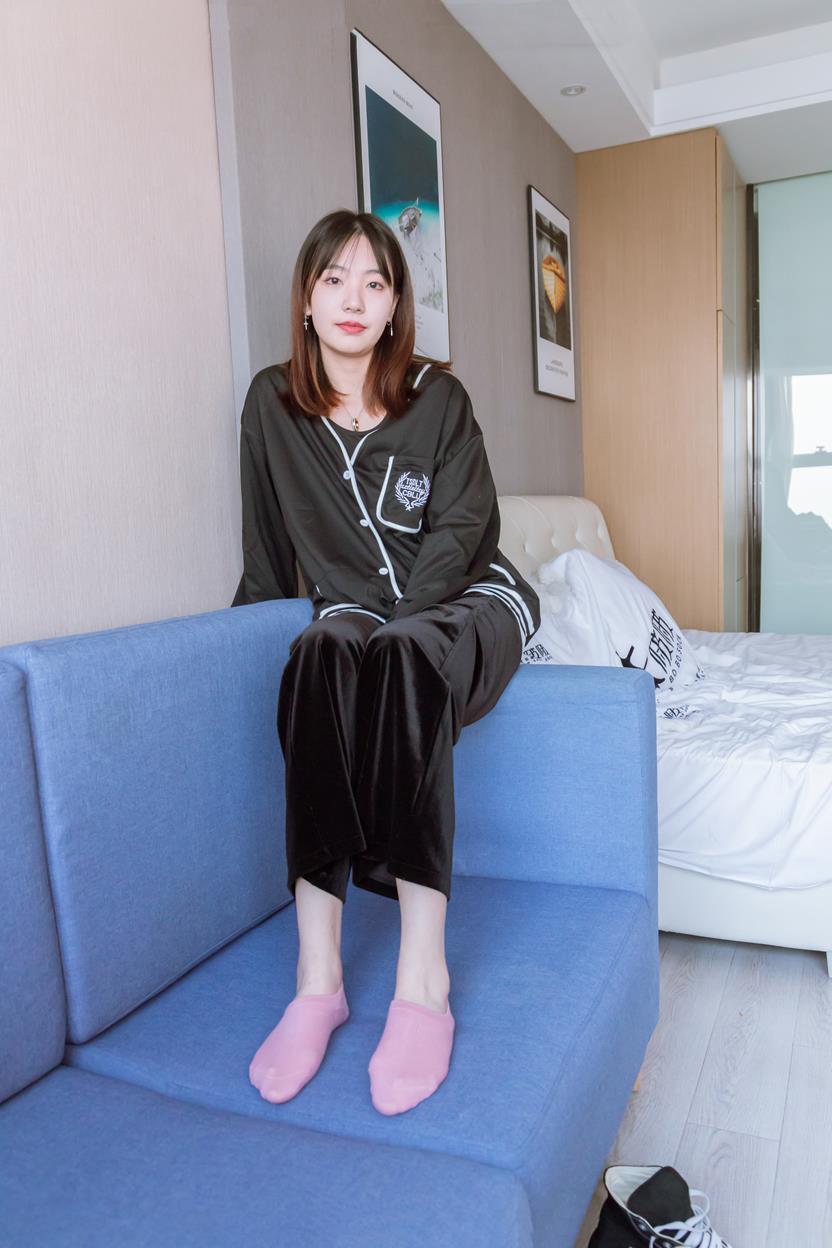 袜啵啵 积分限定作品 20期 高帮帆布鞋粉色棉船袜 [134P/1V/6.09G]插图6