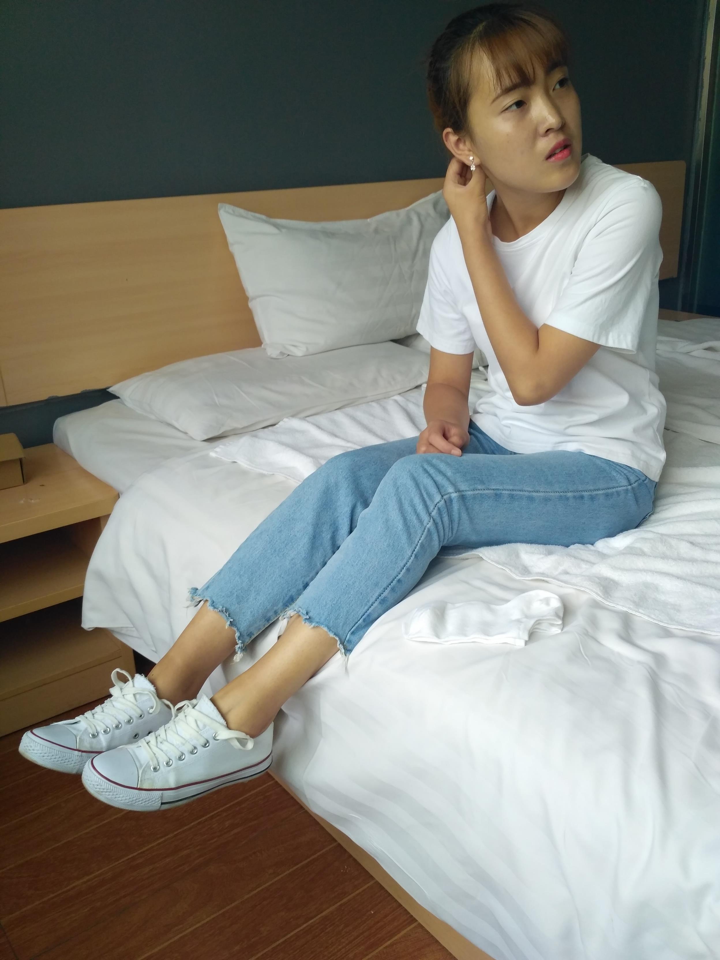 白棉袜 白色帆布 玉足 [220P/1V/980M]插图