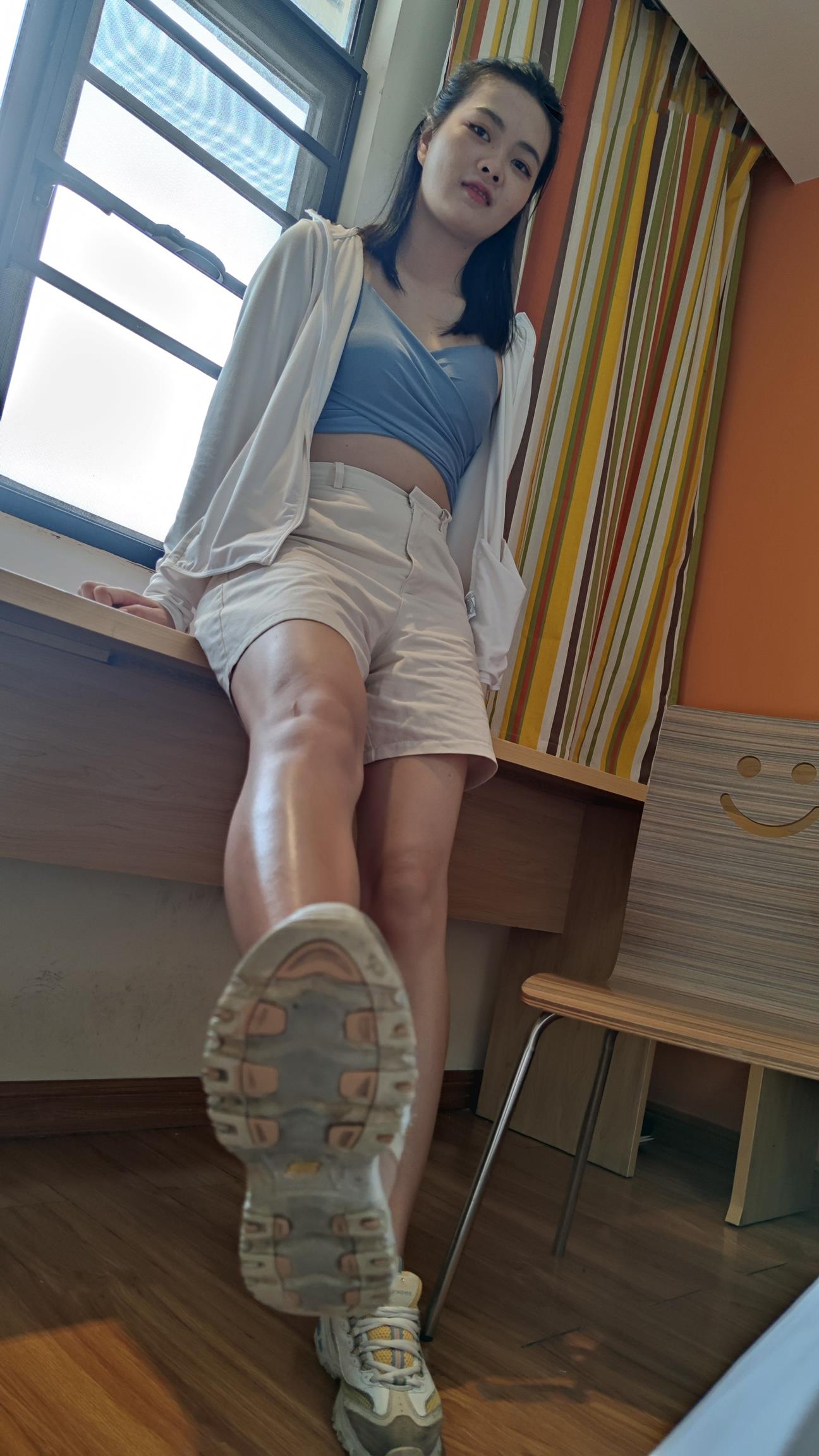 鱼鱼足影 第077期（定制公开）芸芸的棉袜脚裸足 [228P/1V/1.03G]插图6