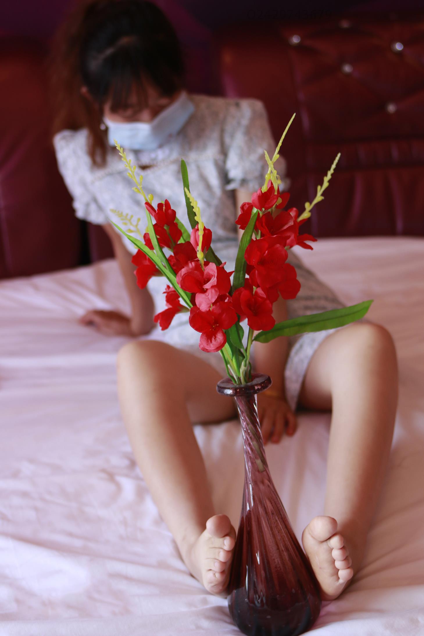 鱼鱼足影 第069期 王婷的旗袍灰色棉船袜 [198P/1V/891M]插图2