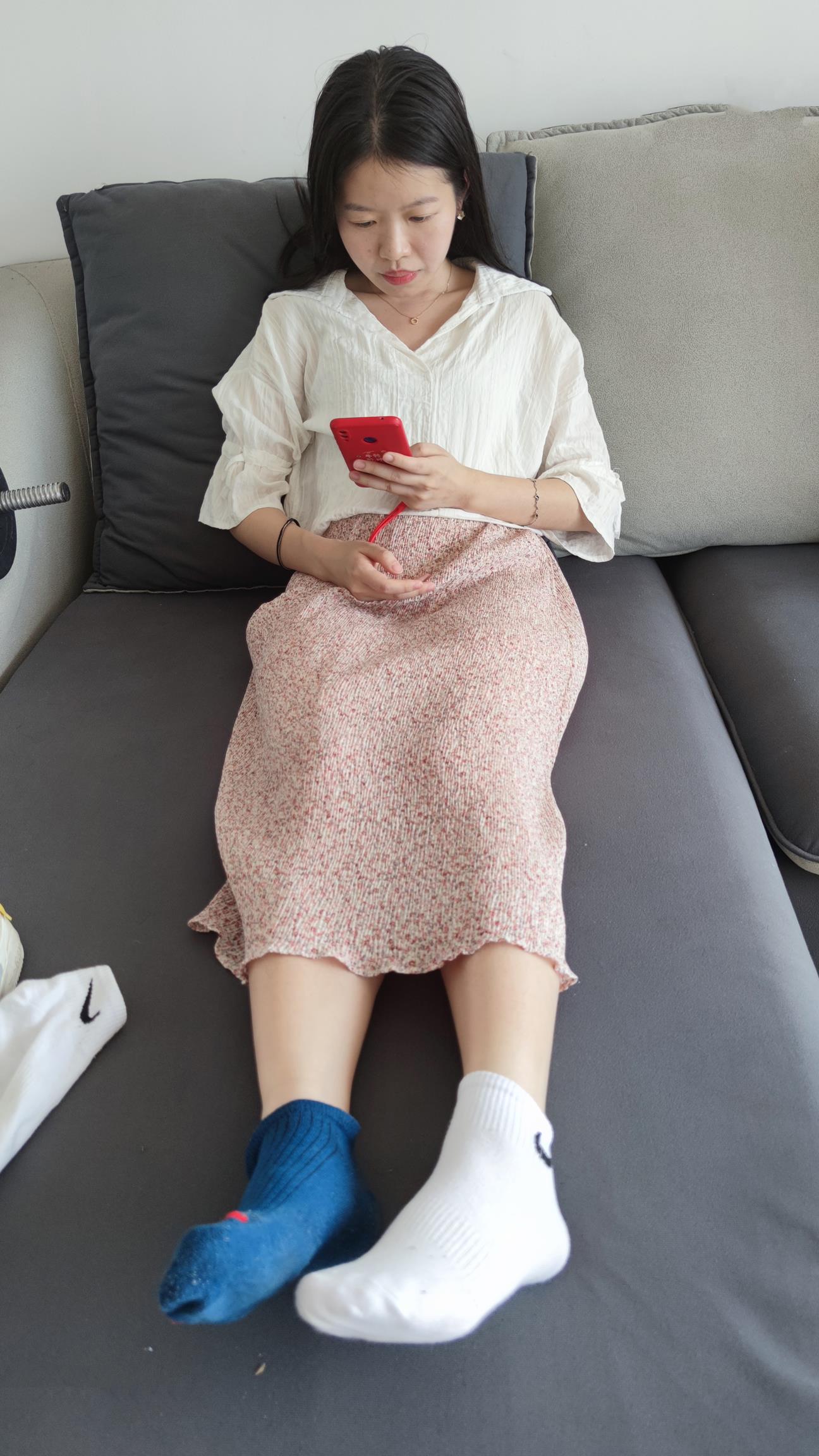 鱼鱼足影 第036期 静静白棉袜篮棉袜脚 [177P/1V/732M]插图13