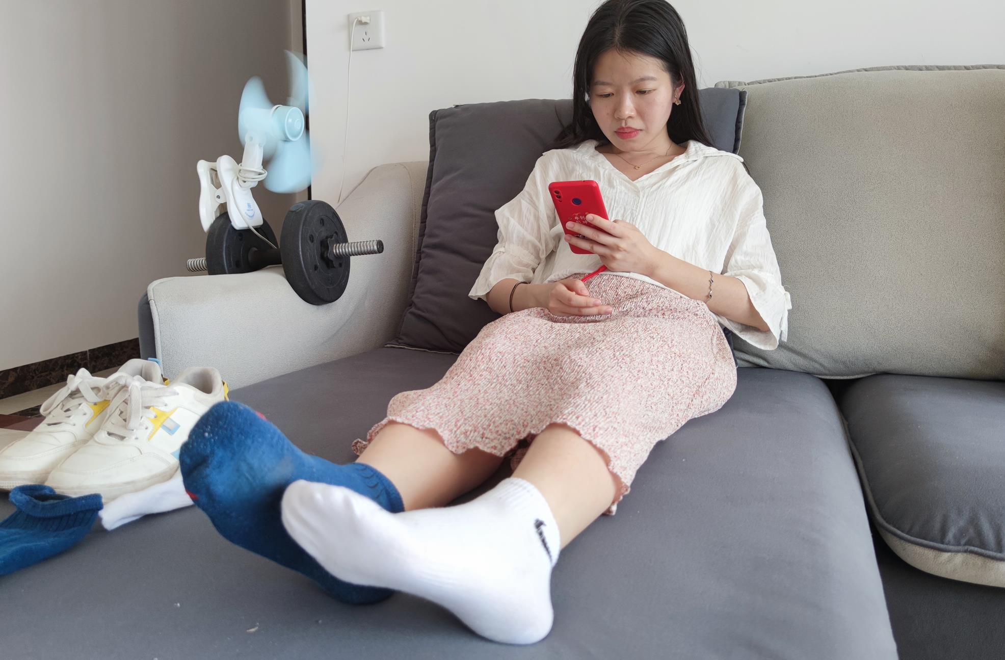 鱼鱼足影 第036期 静静白棉袜篮棉袜脚 [177P/1V/732M]插图4