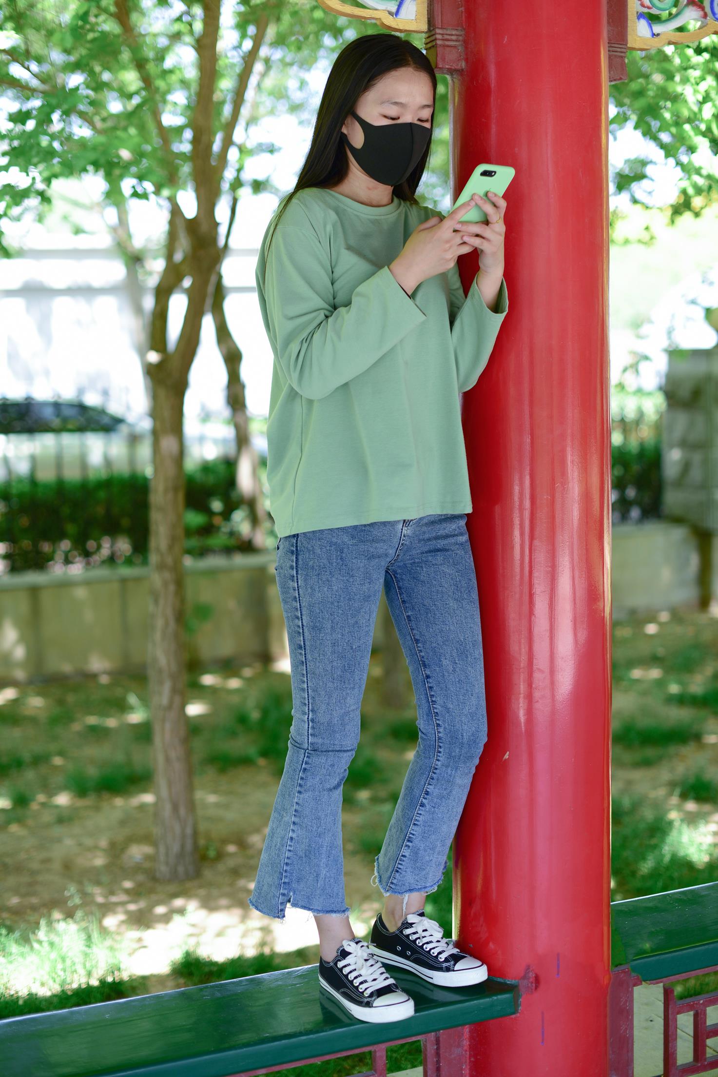 开烫手杰克 第197期 牛仔裤帆布鞋船袜裸足 [253P/1V/1.2G]插图6