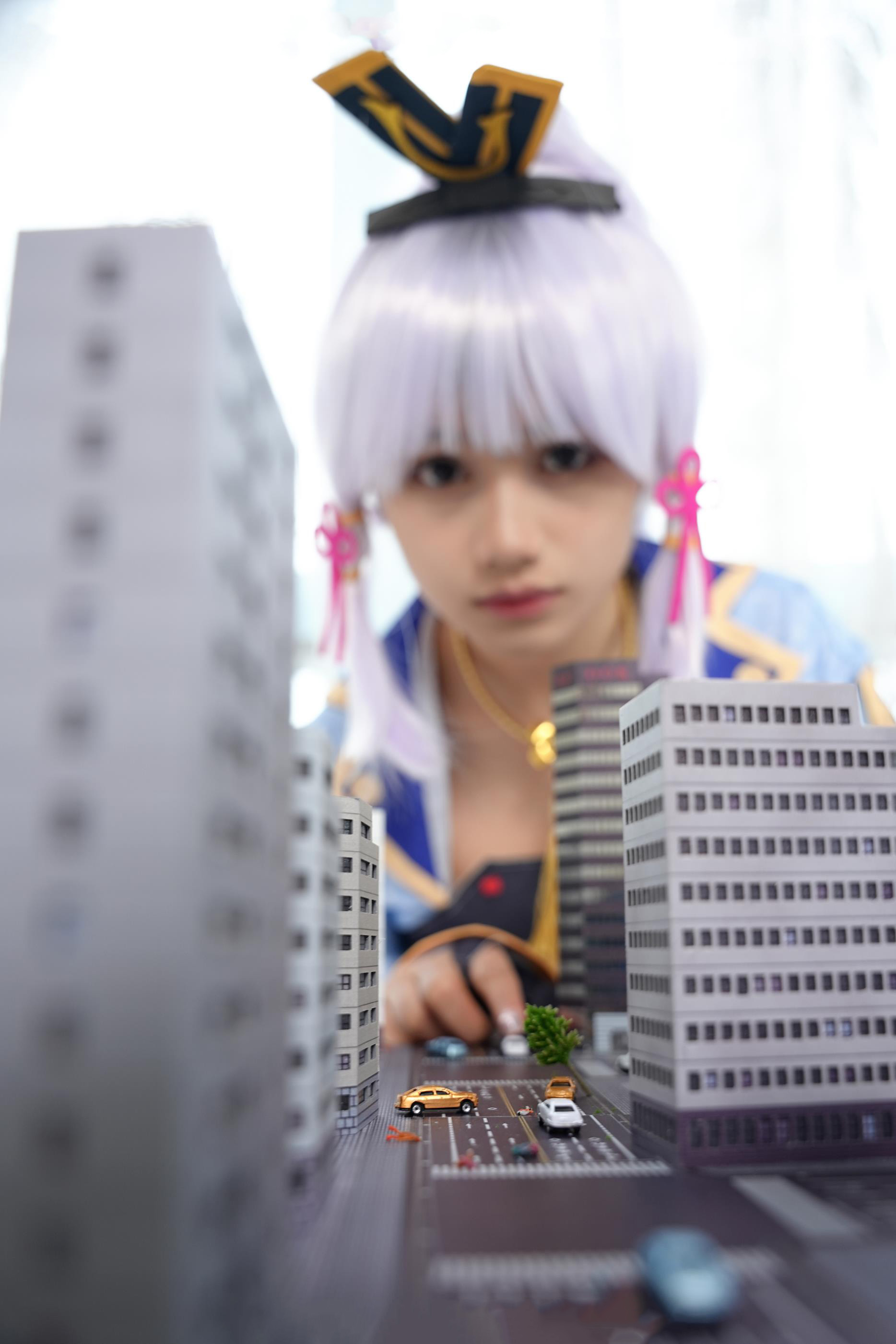 [觅芙少女]NO.108 花花（cos神里绫华）梦境误入小人国，化身巨人少女 [144P/2V/9.28G]插图3