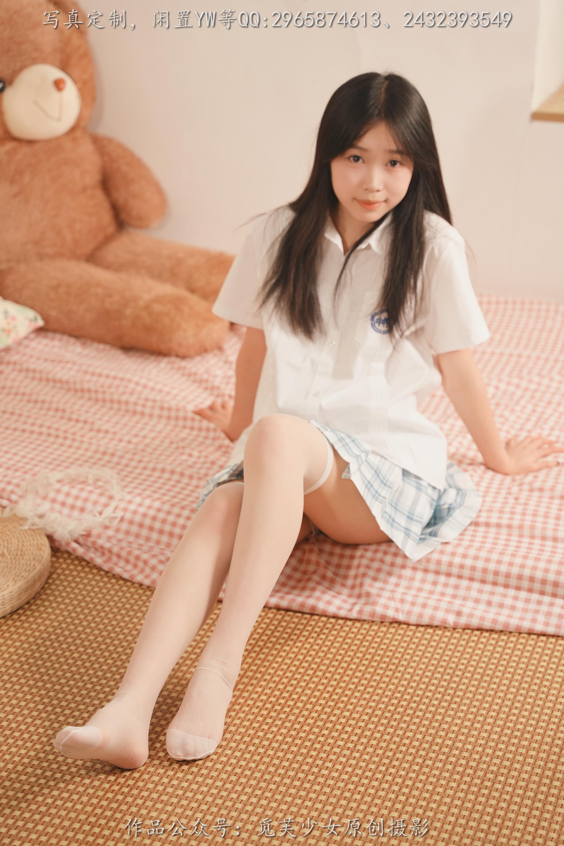 觅夫少女114期JK白丝脚 [124P/2V/8.34G]插图2