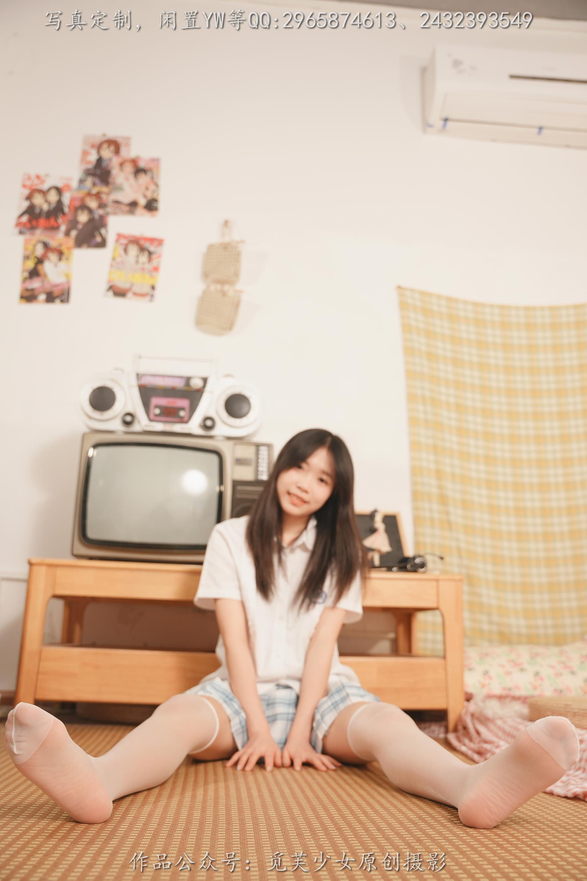 觅夫少女114期JK白丝脚 [124P/2V/8.34G]插图4