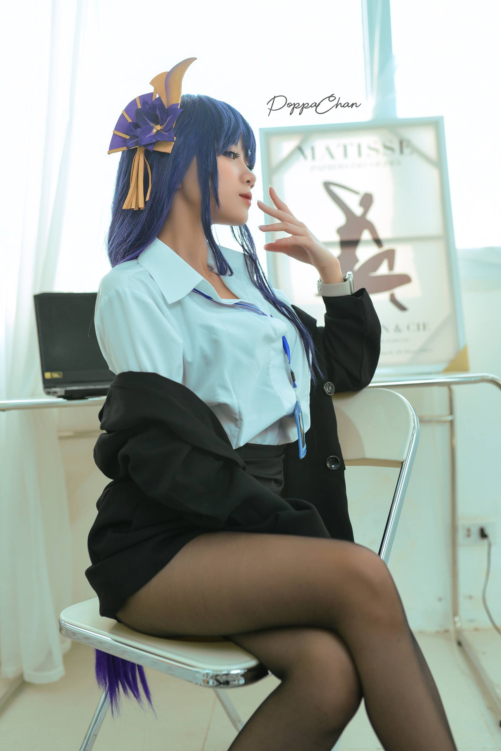 PoppaChan – Raiden Shogun Officer[25P/3V/166MB]插图2