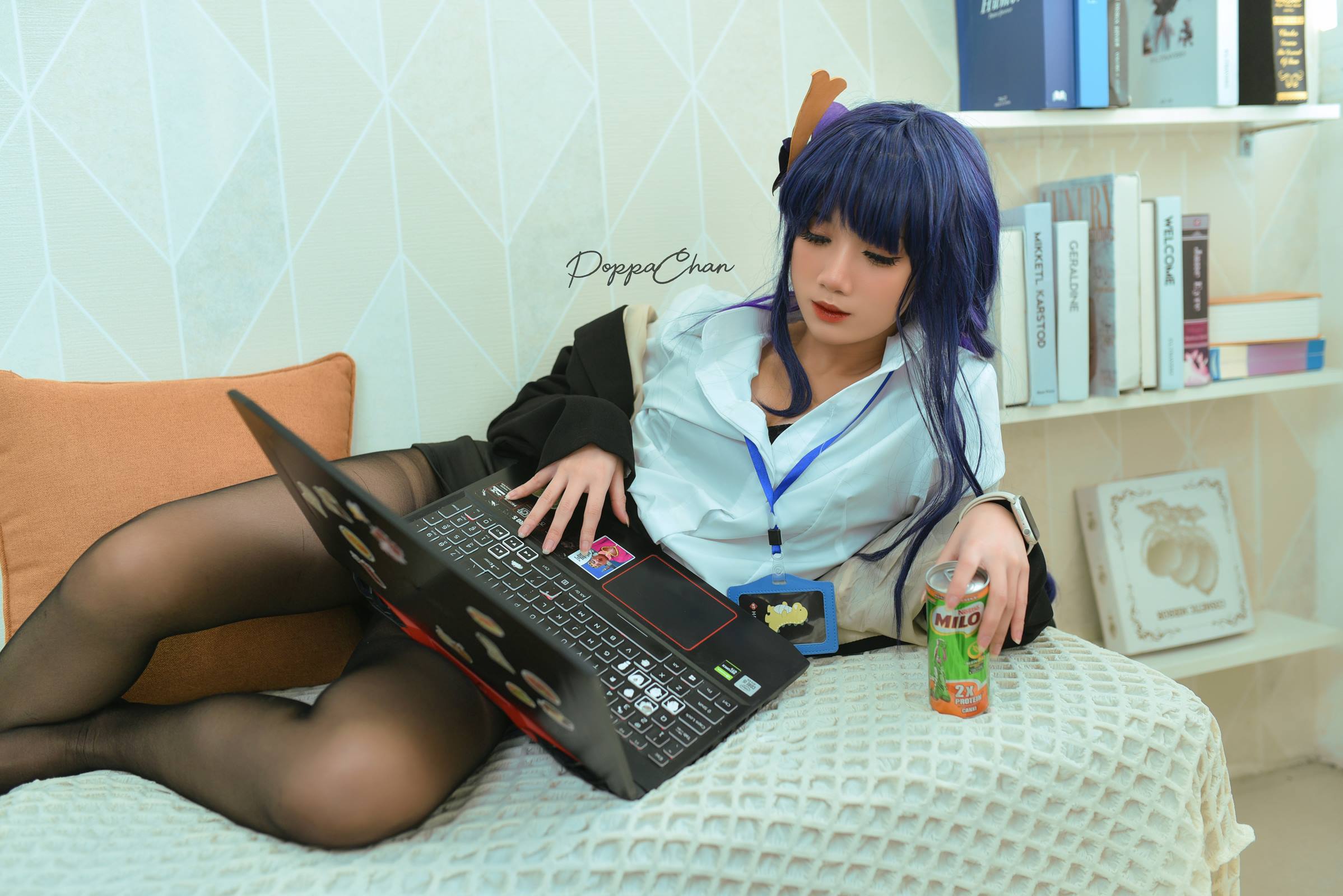 PoppaChan – Raiden Shogun Officer[25P/3V/166MB]插图3