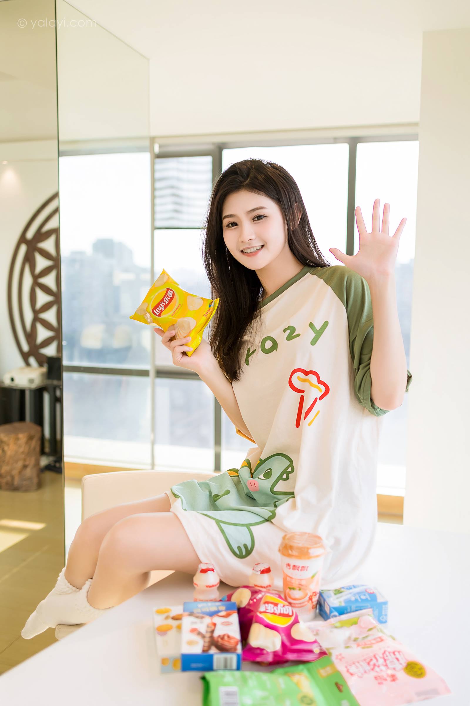 [YALAYI雅拉伊]2023.09.29 NO.1072 小恐龙睡衣 若婷[45+1P/231MB]插图2