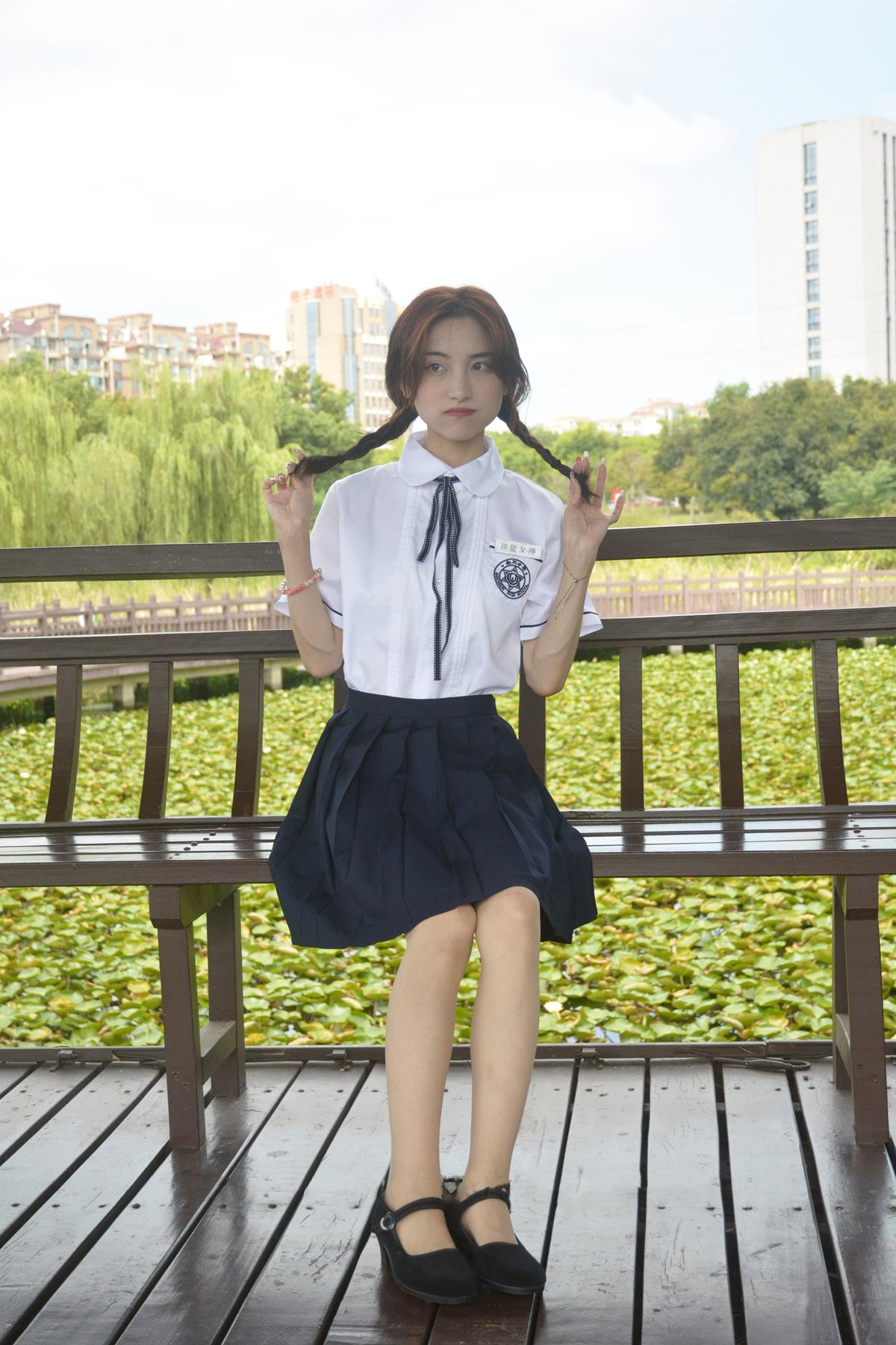 初夏女神 080期 柒柒~职高校服 这可能是我穿过最喜欢的一套校服吧 [140P/1V/5.72G]插图