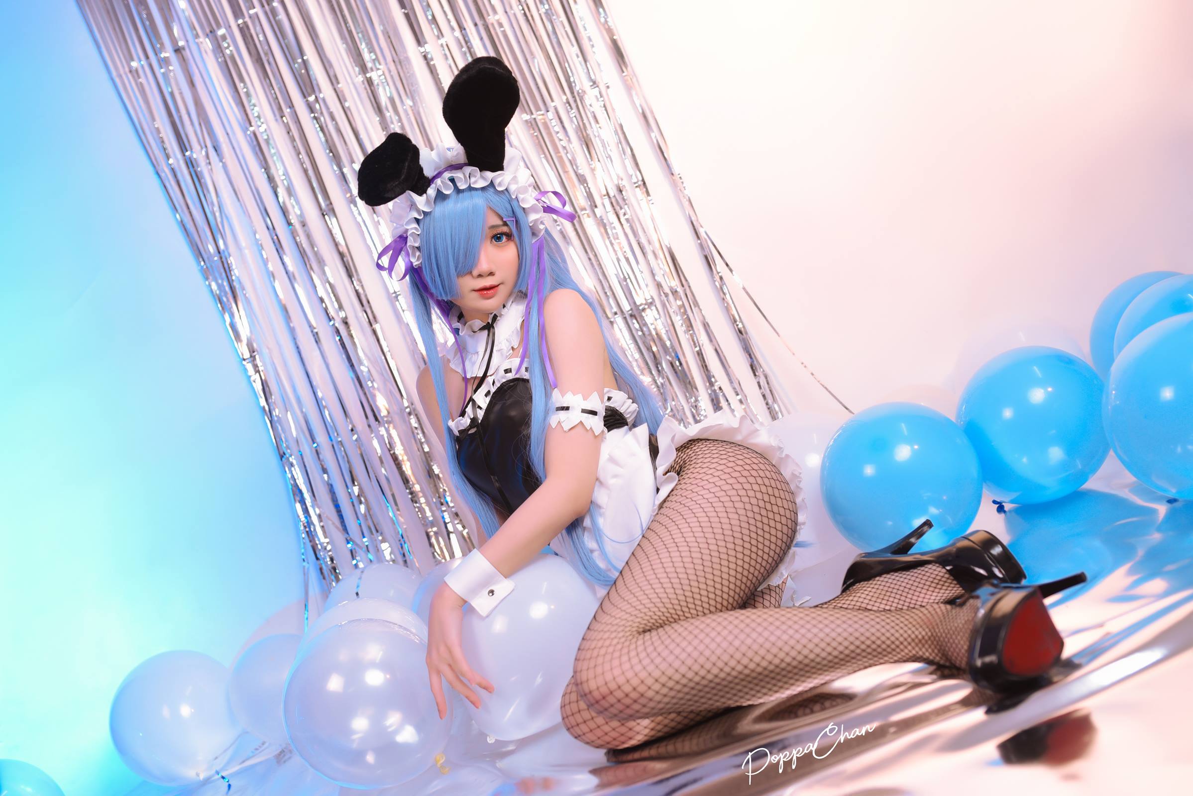 PoppaChan – Rem Bunny Re-Zero[37P1/2V/488MB]插图1