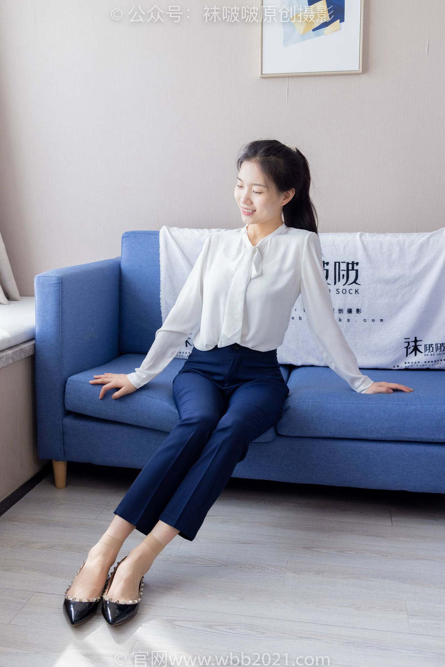 [BoBoSocks袜啵啵]NO.307 芝士-高跟鞋、平底鞋、短灰丝、短肉丝[165P/1V/1.82GB]插图