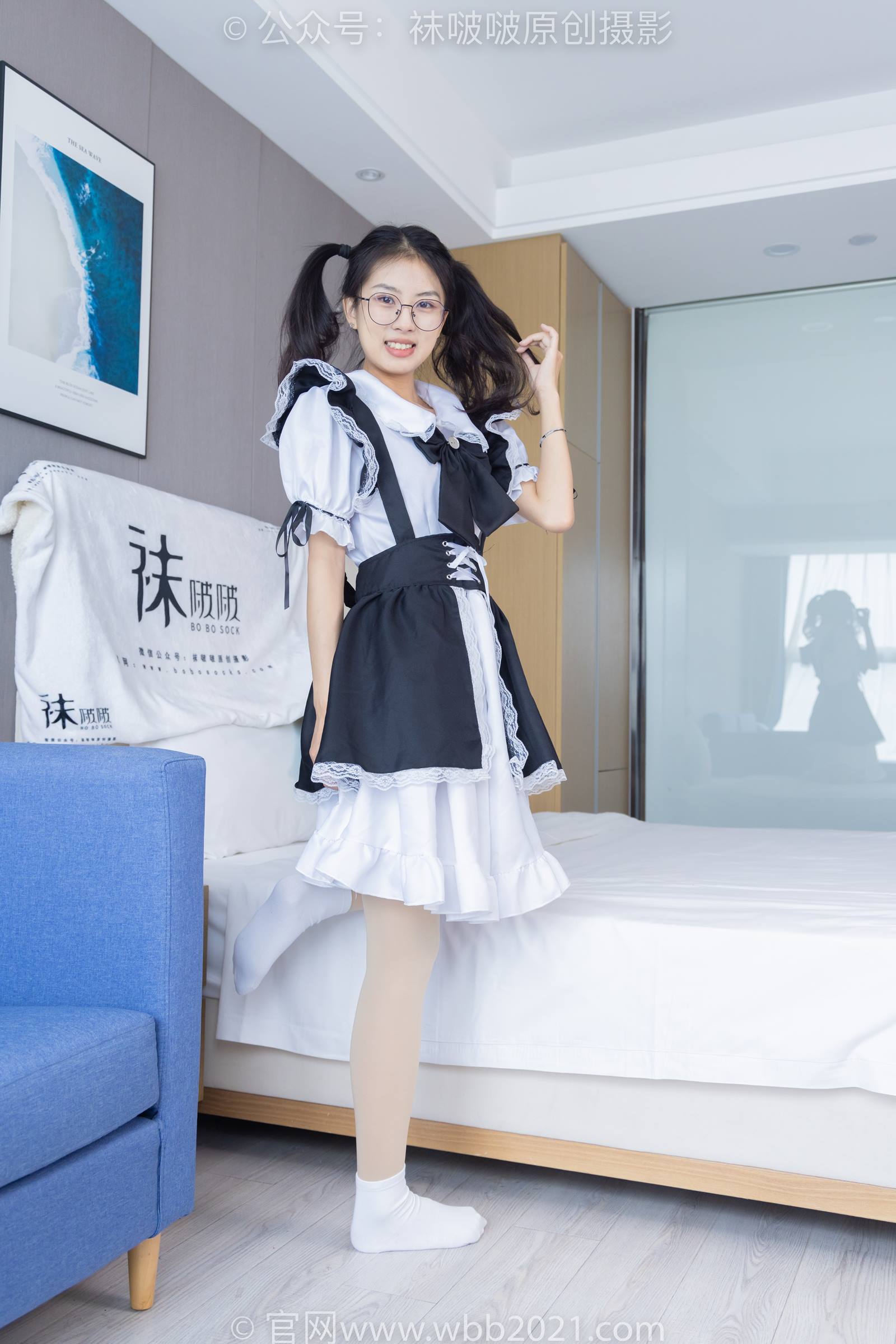 [BoBoSocks袜啵啵]NO.306 奶油-高跟鞋、皮鞋、厚白丝大腿袜、厚肉丝、白棉袜[140P/1V/5.83GB]插图4