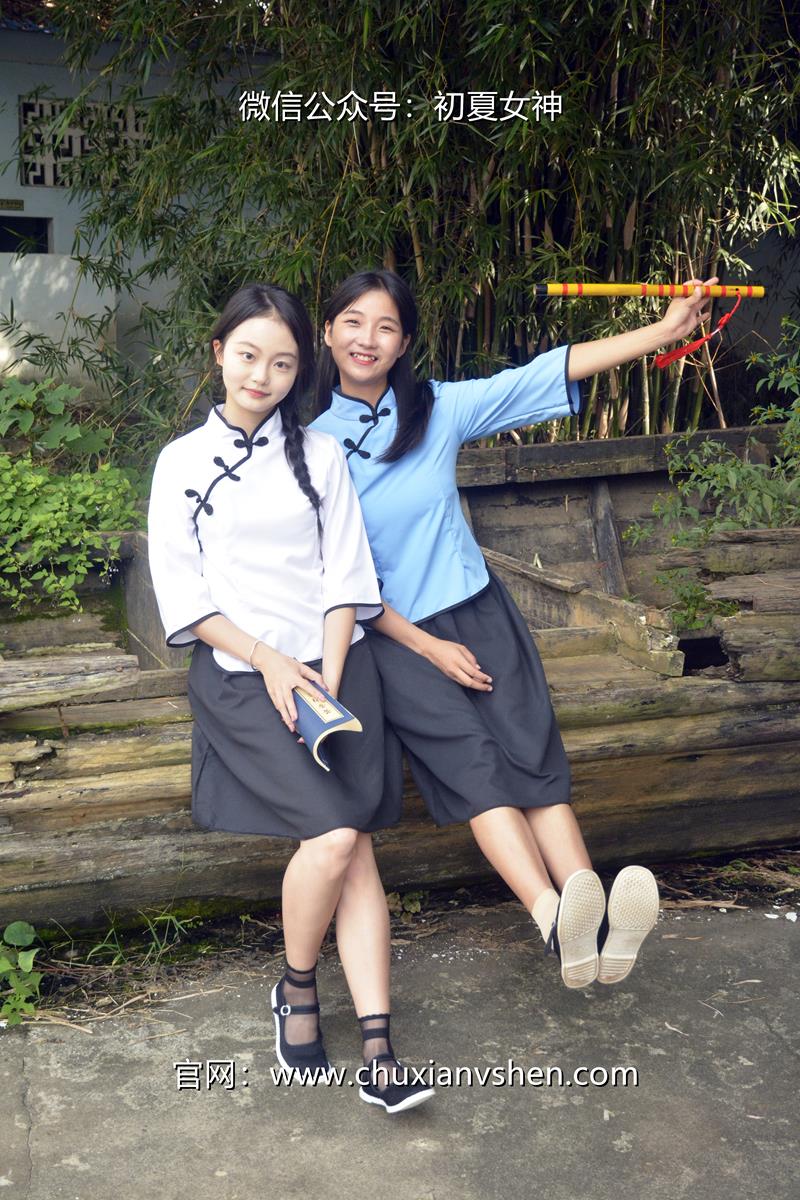 [初夏女神]090期 点点、双双~民国姐妹 两姐妹为了一双布鞋争的不可开交 [180P/2V/7.5G]插图2