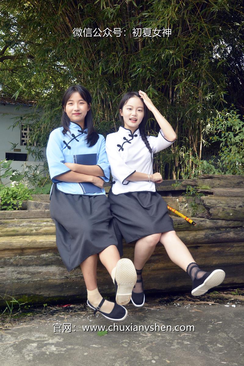 [初夏女神]090期 点点、双双~民国姐妹 两姐妹为了一双布鞋争的不可开交 [180P/2V/7.5G]插图4