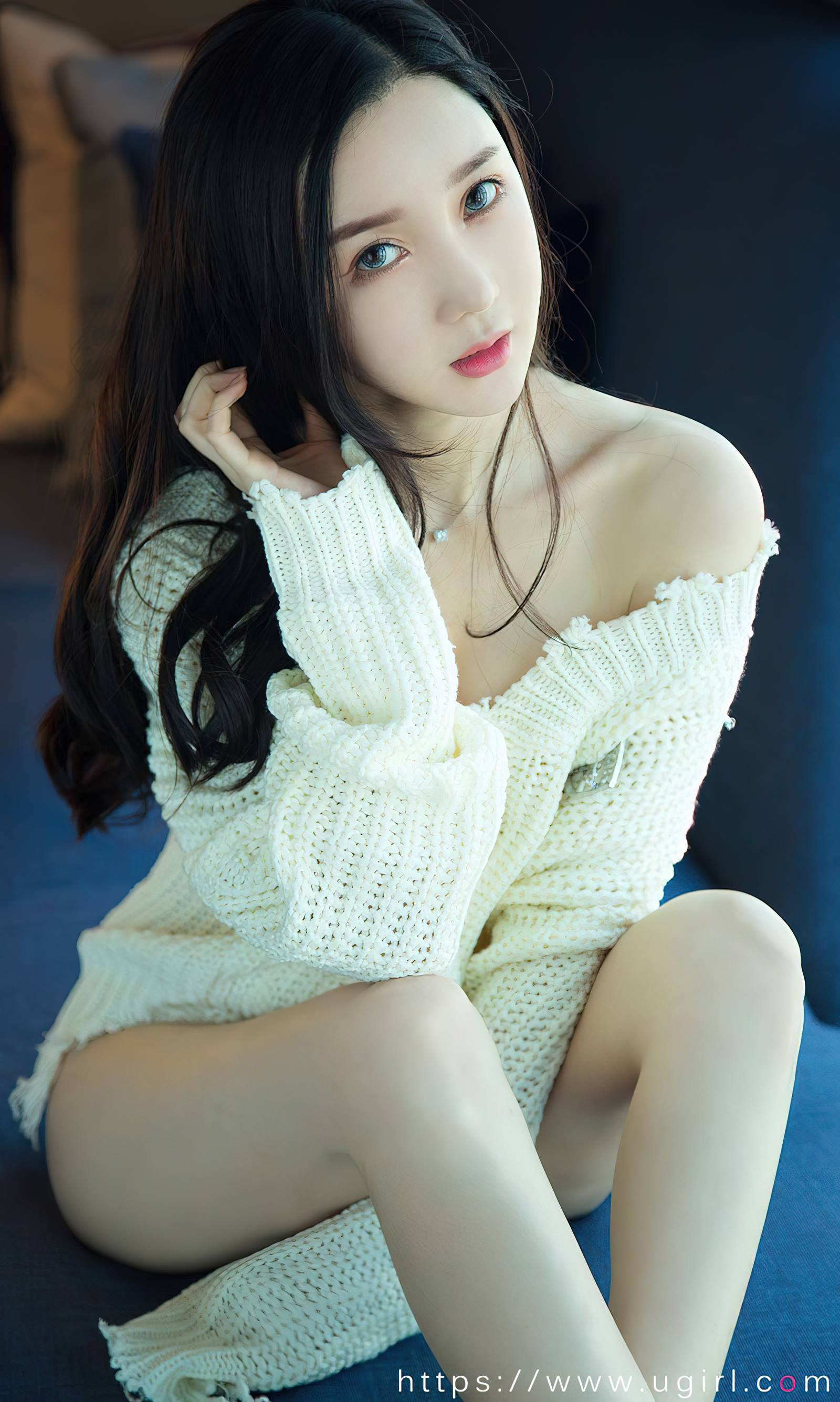 [爱犹物]2023 NO.2755 白色毛衣 夏美[35P/98MB]插图3