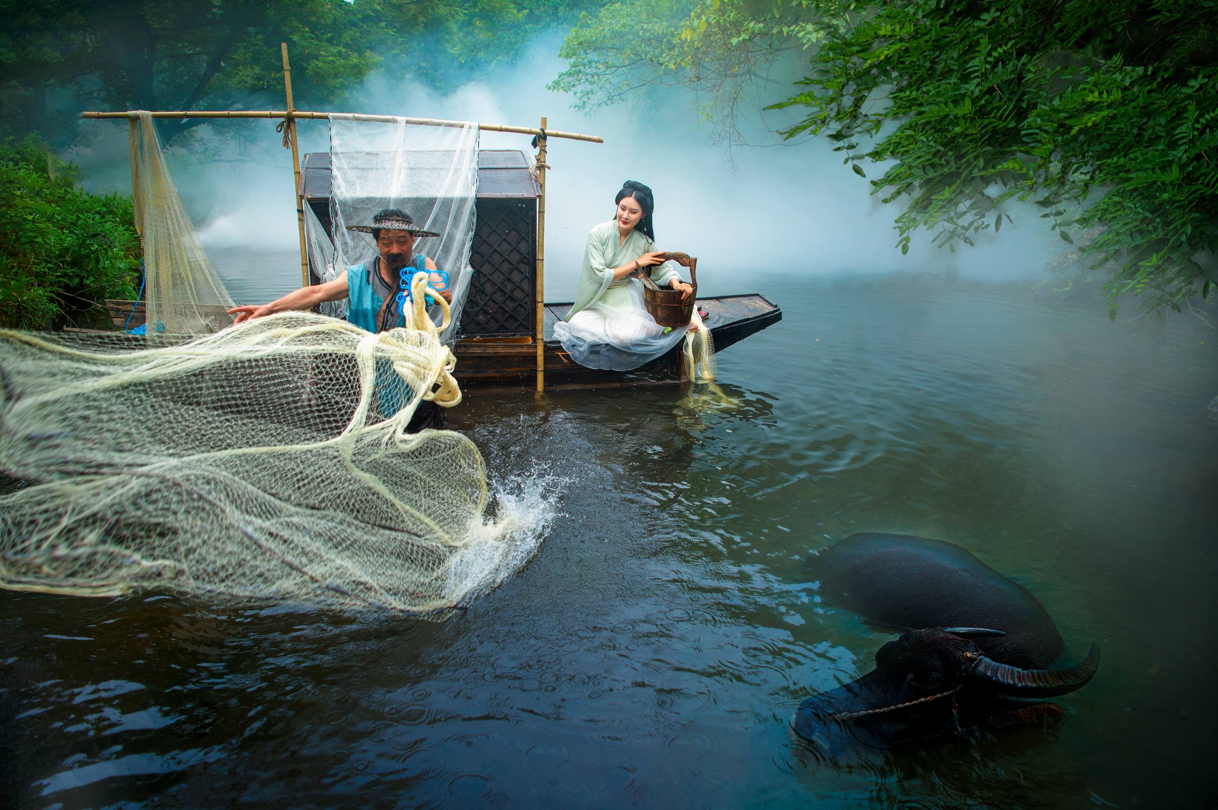 [YITUYU艺图语]2022.09.15 湖心雾渔 敏敏[27+1P/314MB]插图3