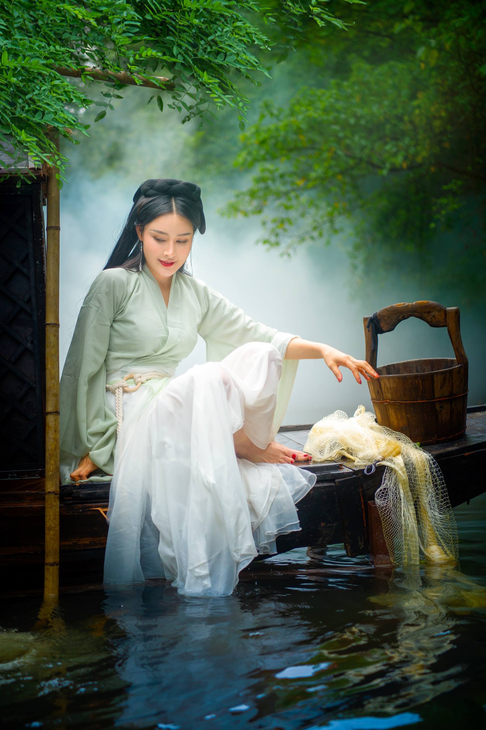 [YITUYU艺图语]2022.09.15 湖心雾渔 敏敏[27+1P/314MB]插图