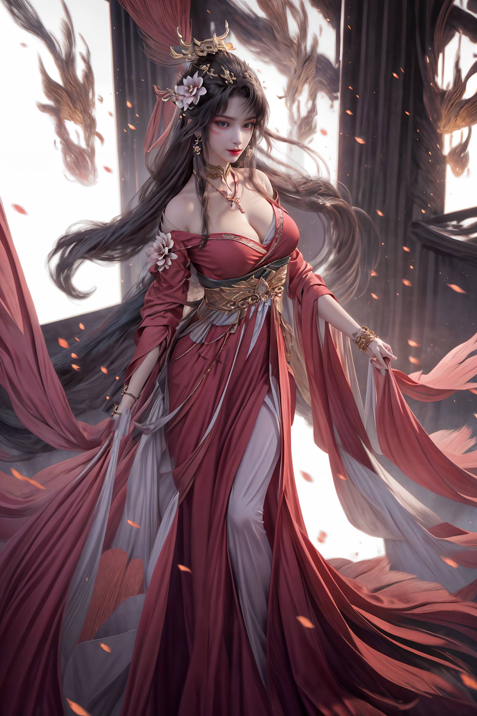 AI绘画 163 完美世界-天狐仙子 逼真狐尾[33P/110MB]插图2