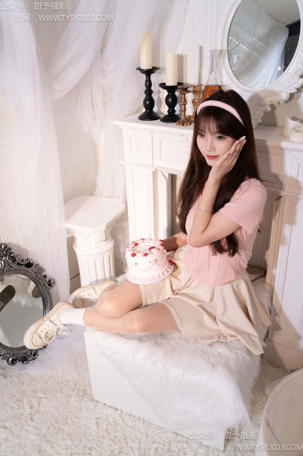 甜予摄影 015 璇璇-帆布鞋、白棉袜、肉丝（脚尖加固款）[142P/2V/10.30GB]插图3