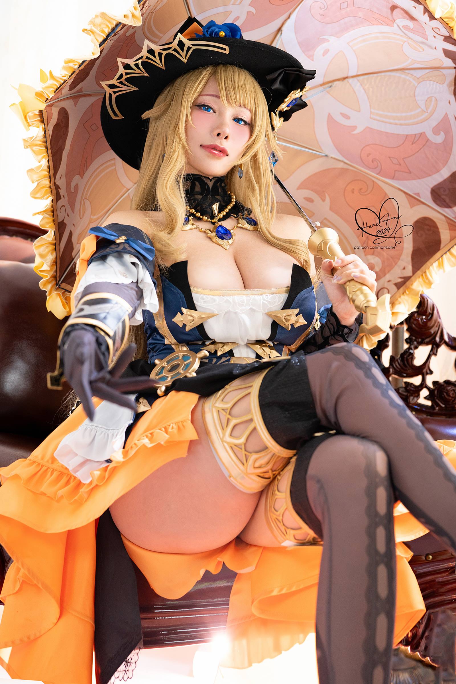 雨波HaneAme 24年02月订阅 GenshinImpact_Navia娜薇亞[36P/107M]插图1