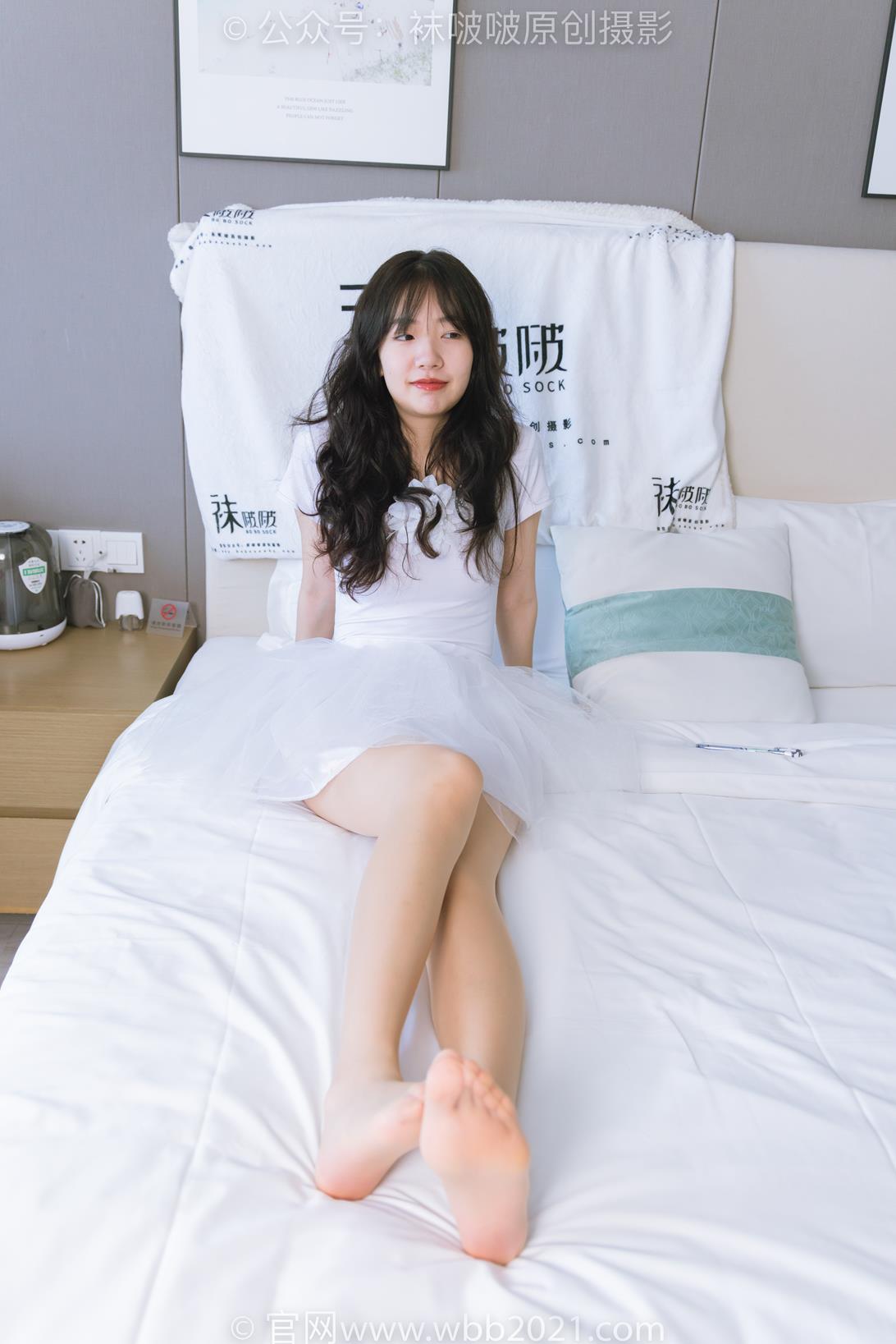 袜啵啵 345期 小甜豆花絮版透明高跟鞋肉丝脚尖加固款裸足芭蕾舞服 [140P/1V/5.65GB]插图6