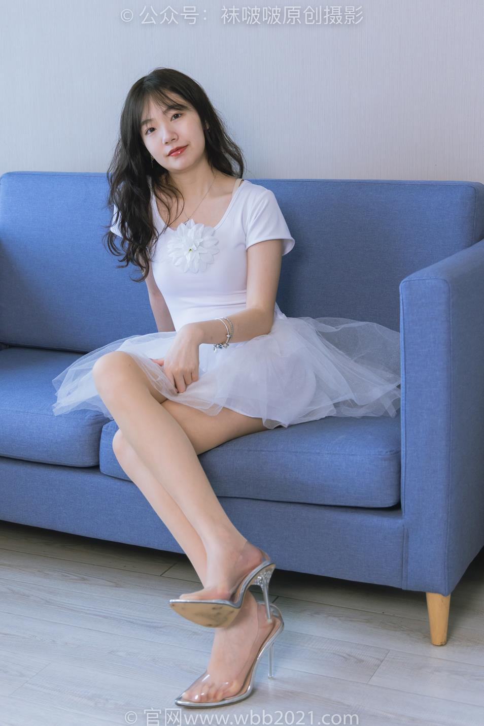 袜啵啵 345期 小甜豆花絮版透明高跟鞋肉丝脚尖加固款裸足芭蕾舞服 [140P/1V/5.65GB]插图2