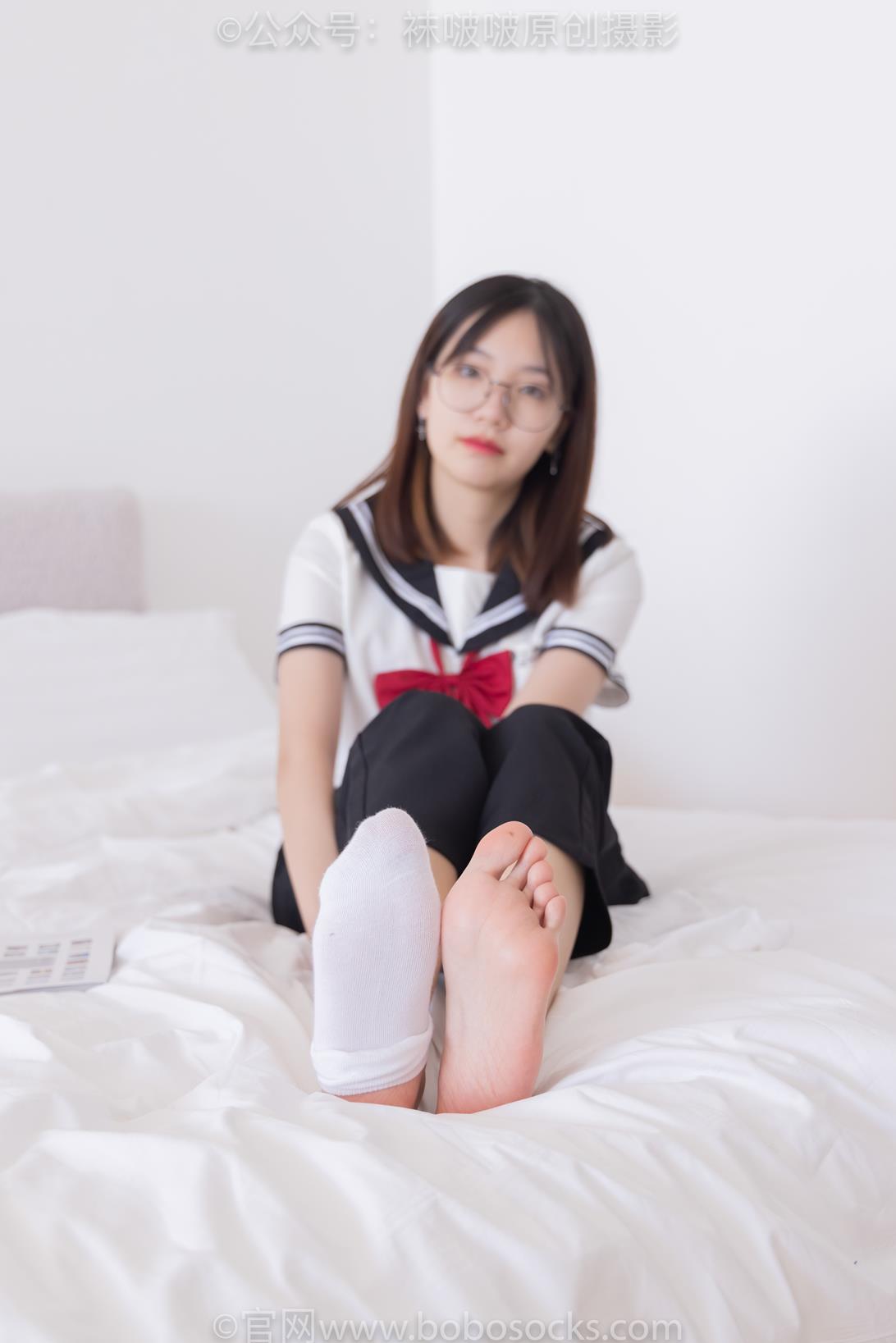 袜啵啵 积分兑换013期 花絮版 小甜豆白棉袜脚[153P/1V/7.25G]插图7