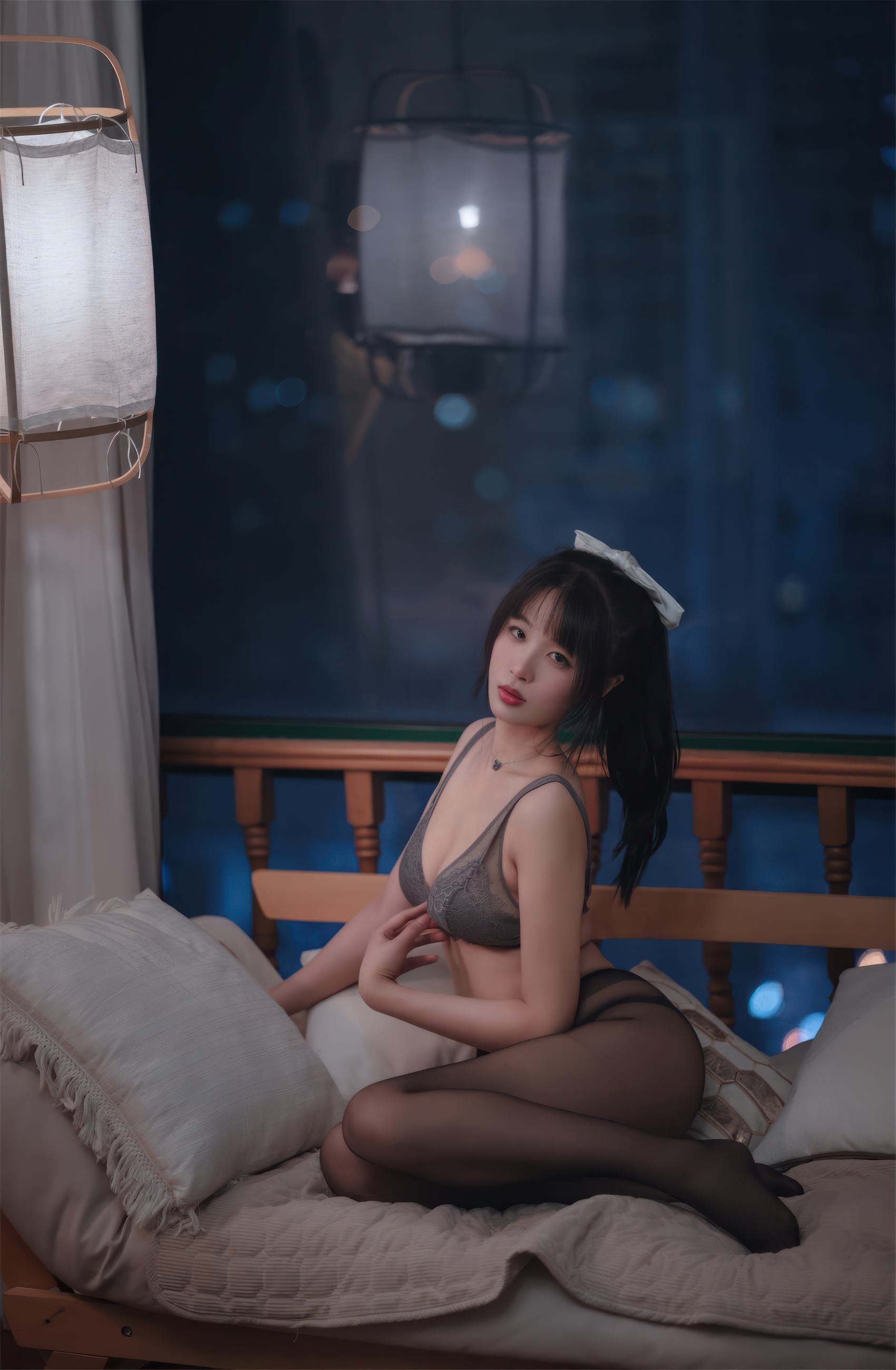 轩萧學姐 – 灰色蕾SI[50P/320MB]插图2