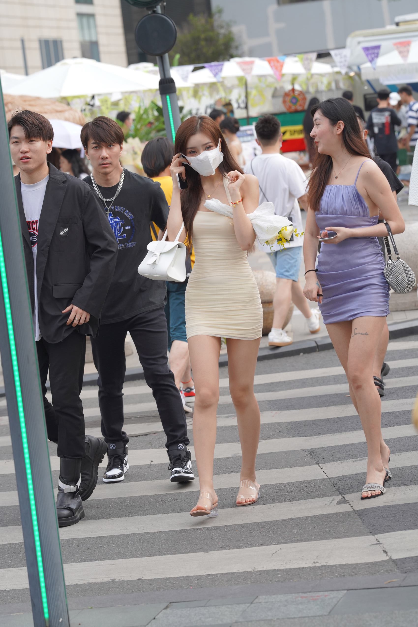 精选街拍作品 NO.2668 气质优雅吊带修身裙[195P/544MB]插图2