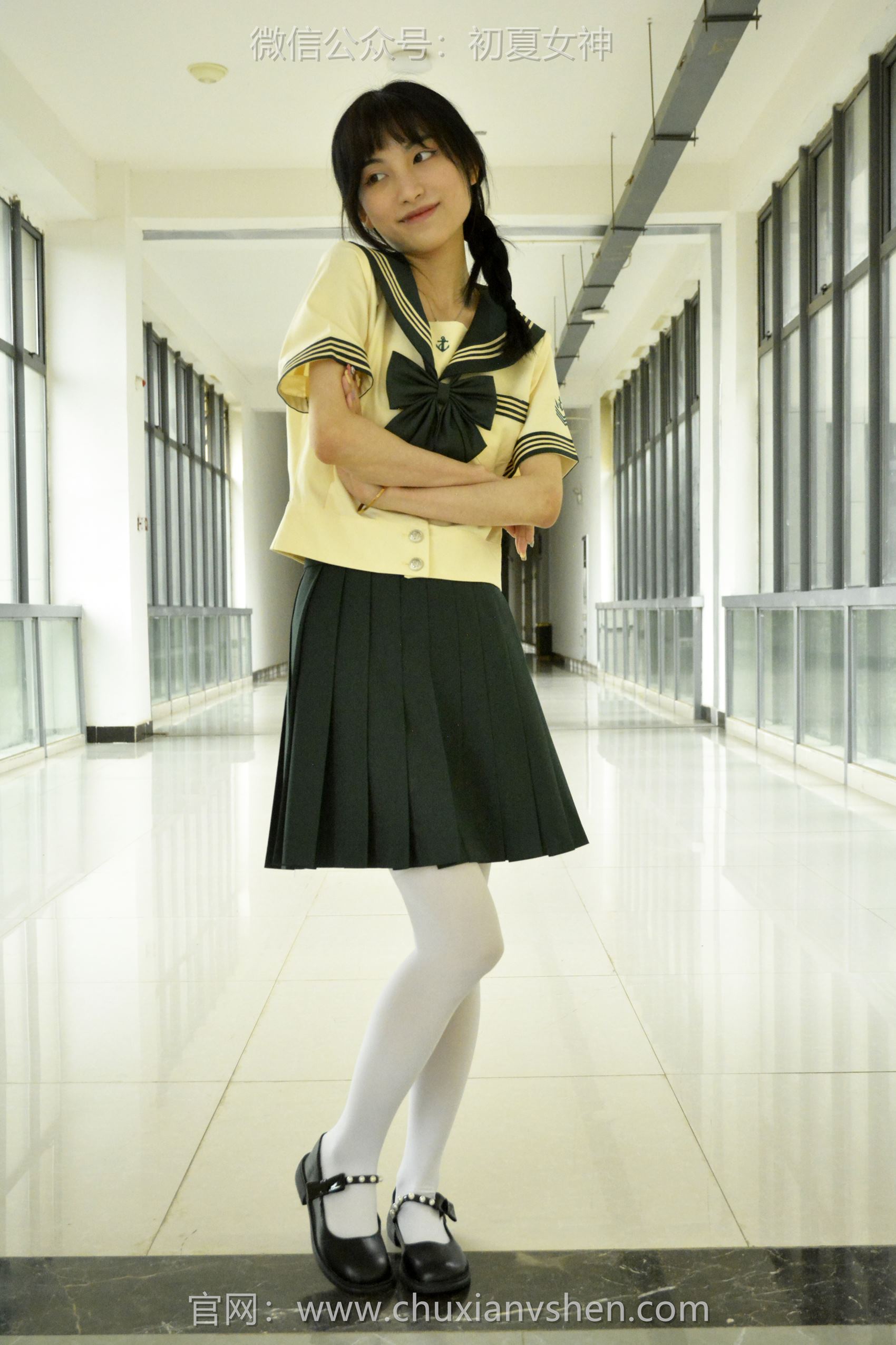 初夏女神 NO.098 柒柒 绿色水手服[140P/1V/4.76GB]插图1