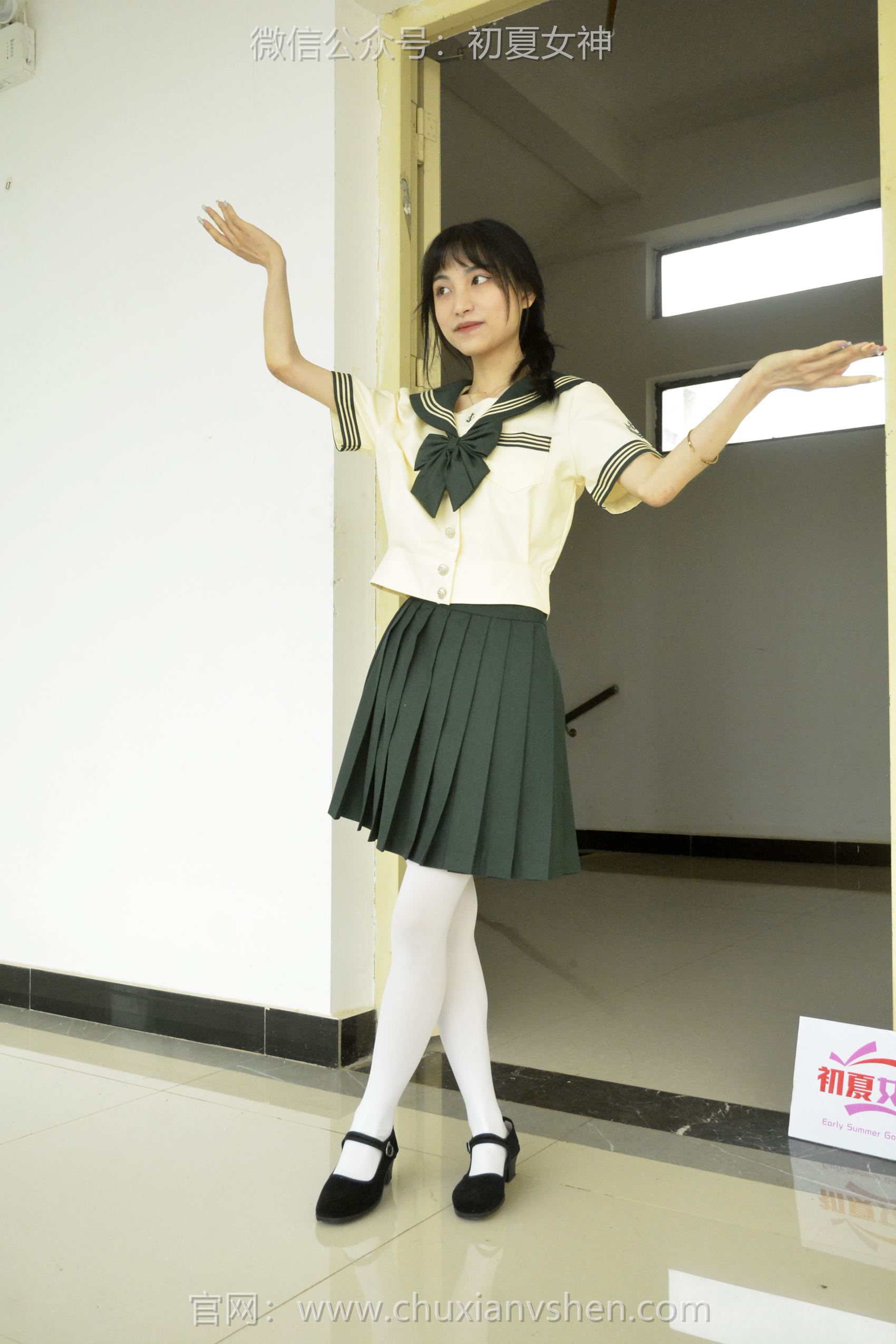 初夏女神 NO.098 柒柒 绿色水手服[140P/1V/4.76GB]插图5