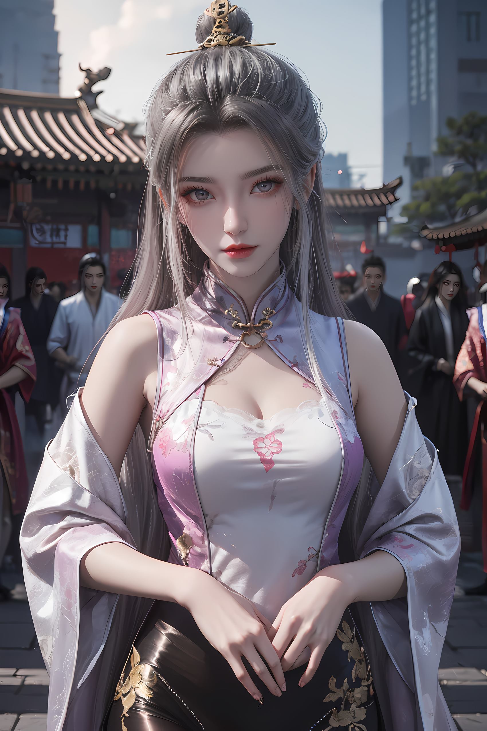 AI绘画 208 仙逆-柳眉旗袍[53P/344MB]插图1