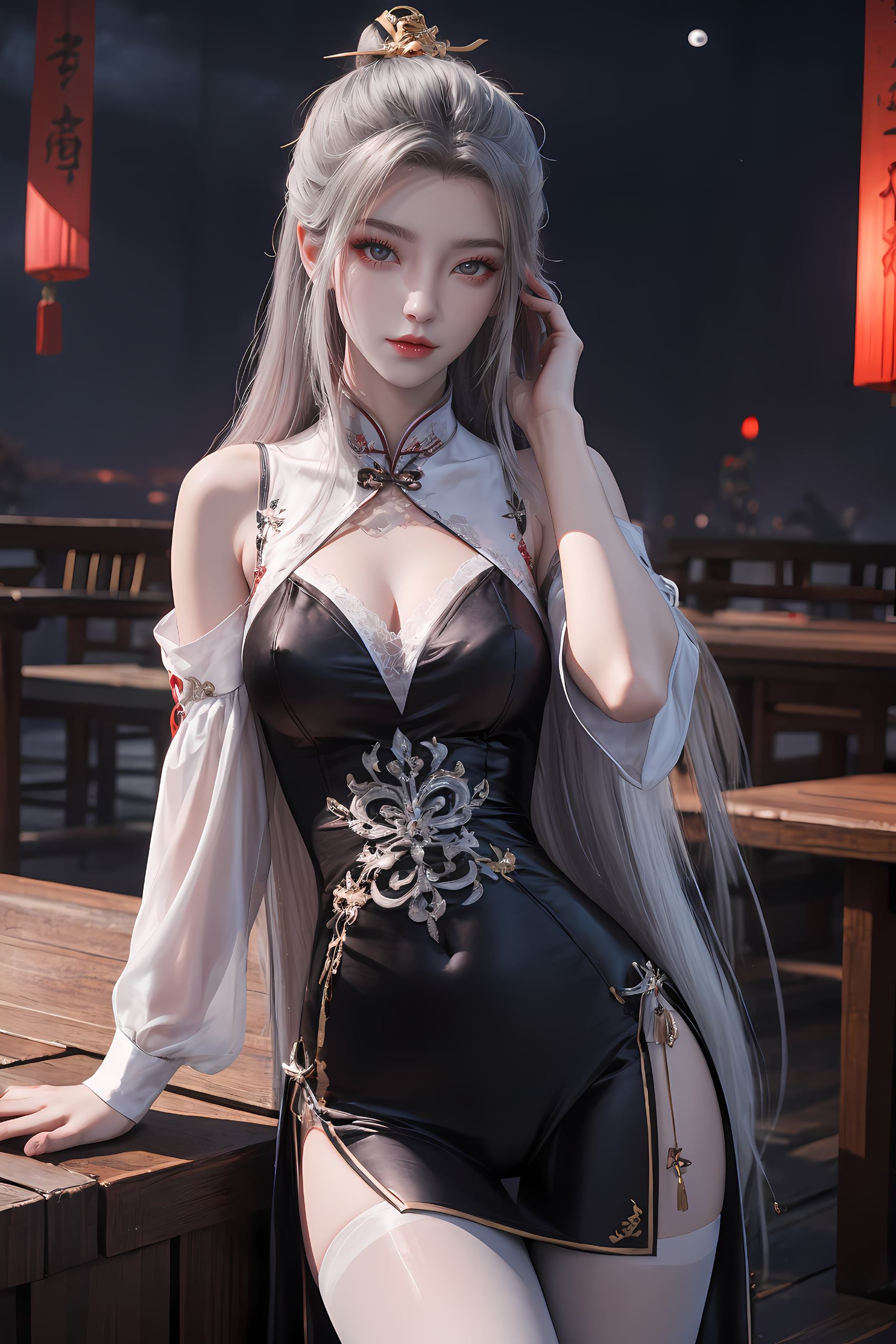 AI绘画 208 仙逆-柳眉旗袍[53P/344MB]插图3