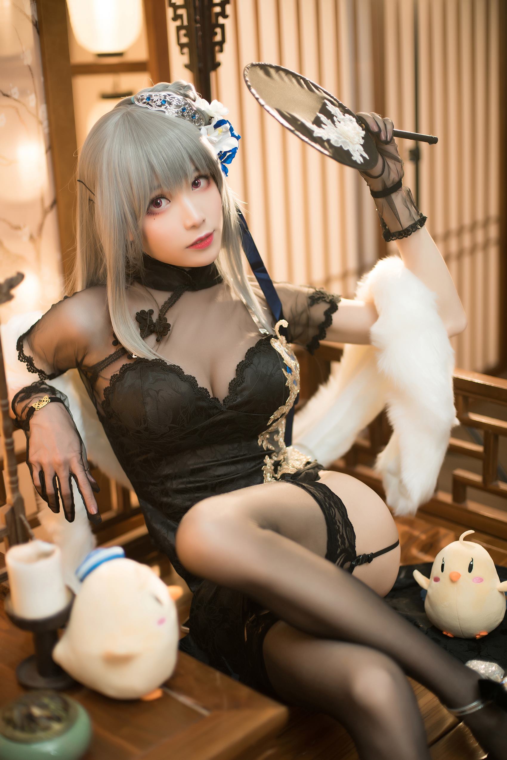 Tomoyo酱 – 碧蓝 路易九世旗袍[20P/76MB]插图2