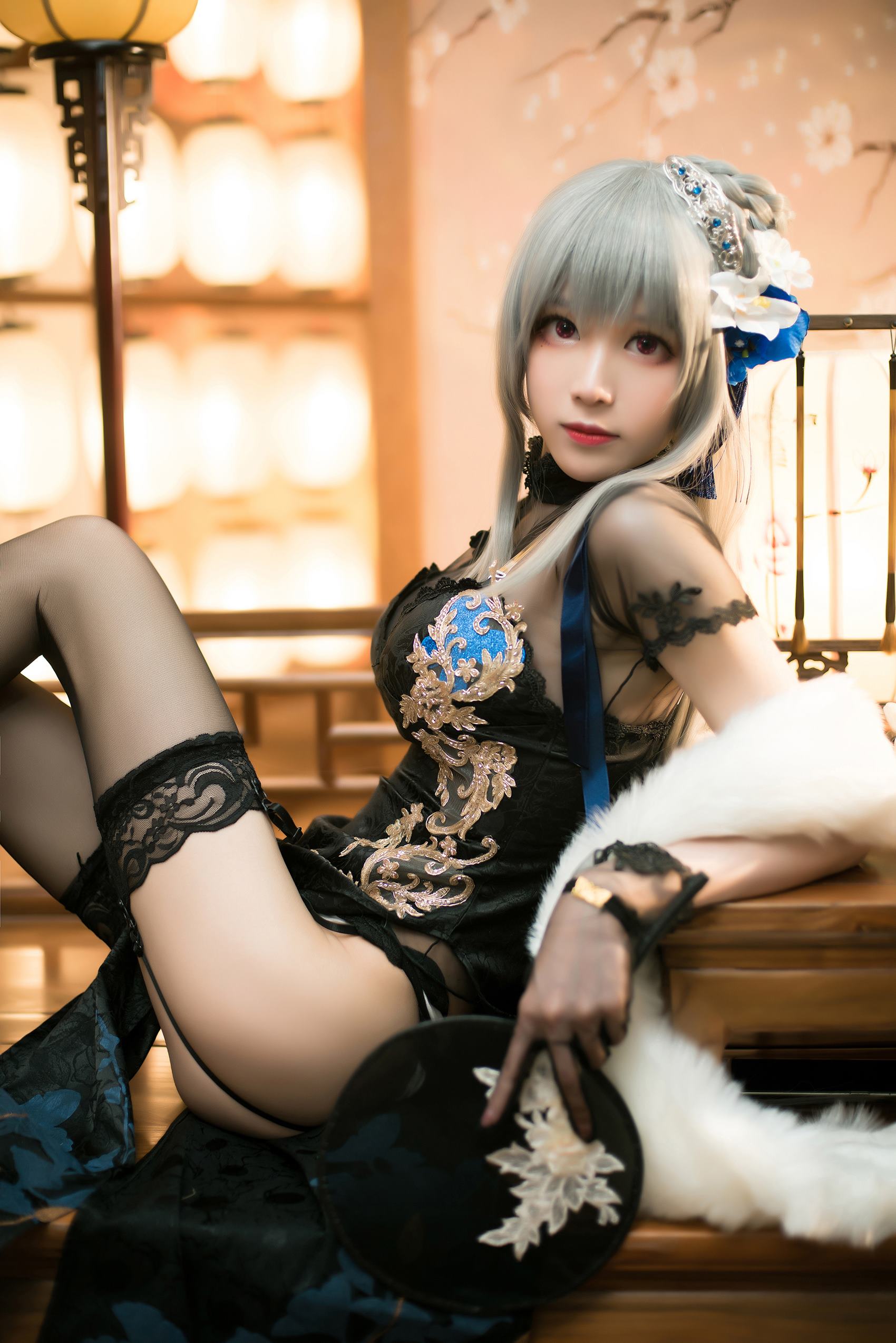 Tomoyo酱 – 碧蓝 路易九世旗袍[20P/76MB]插图4