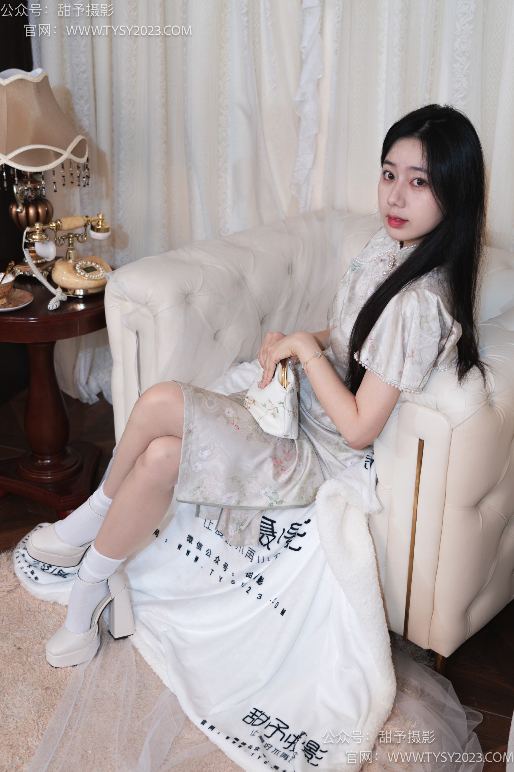 甜予摄影 NO.006 鱼鱼-高跟鞋、白棉袜、肉丝[124P/2V/9.44GB]插图4