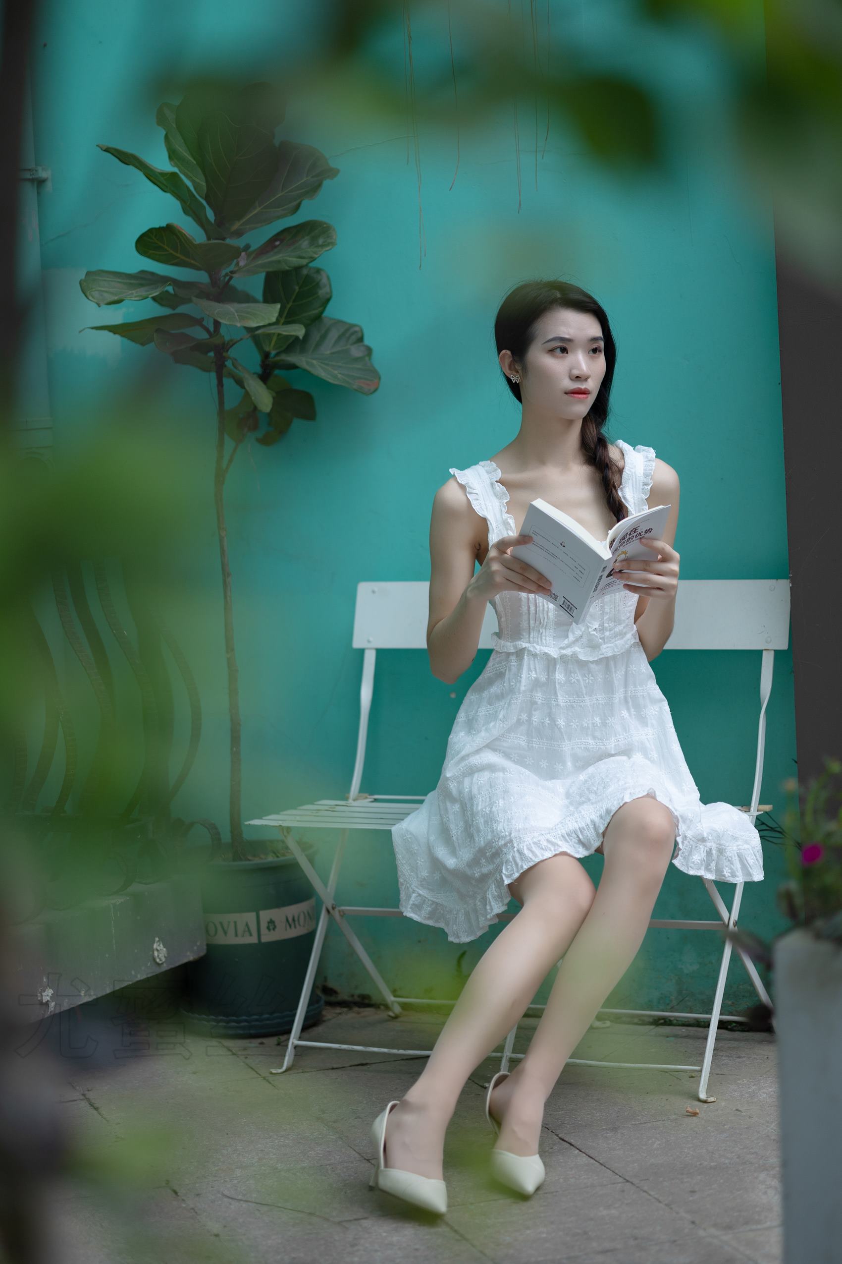 尤蜜丝 NO.055 穿搭推广展示图集 白天使[37P/334MB]插图