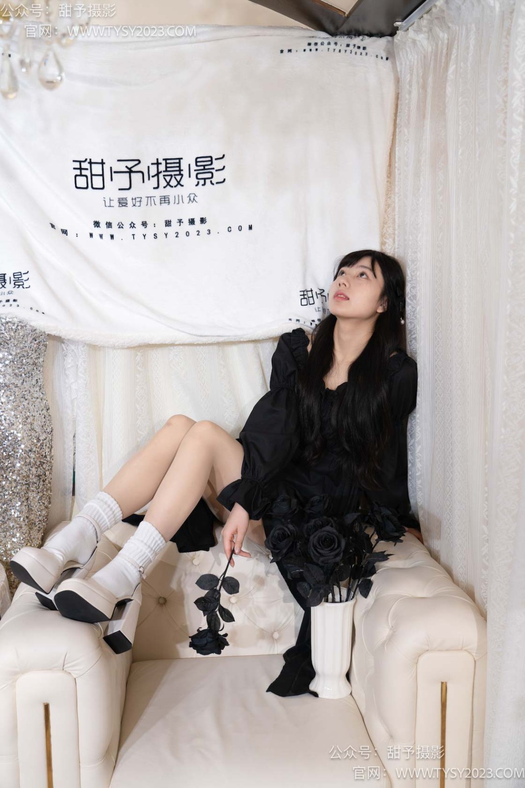 甜予摄影 NO.034 鱼鱼-高跟鞋、白棉袜、肉丝（脚尖加固款）[129P/2V/9.57GB]插图3