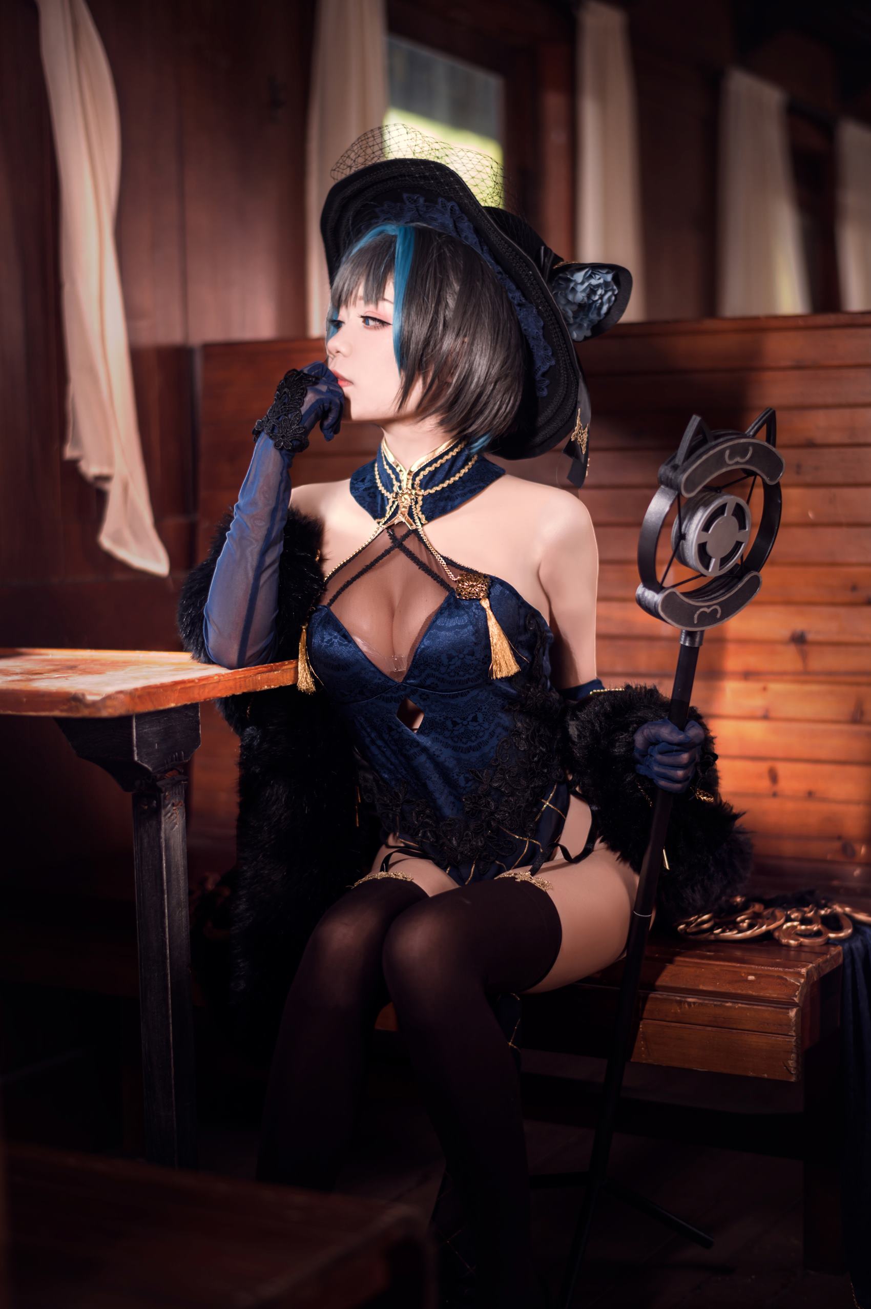 王胖胖u – 柴郡旗袍[19P/162MB]插图1