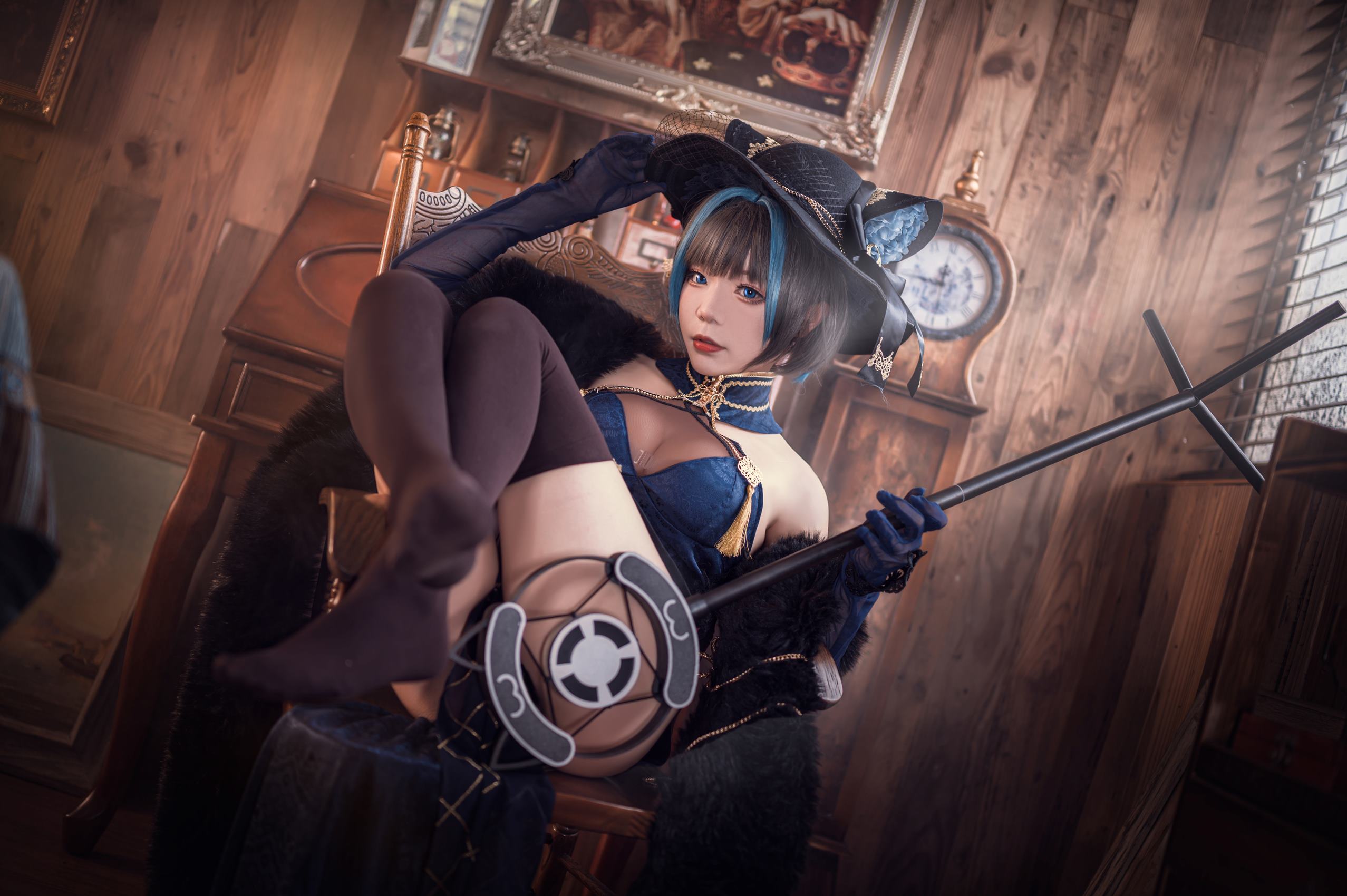 王胖胖u – 柴郡旗袍[19P/162MB]插图2