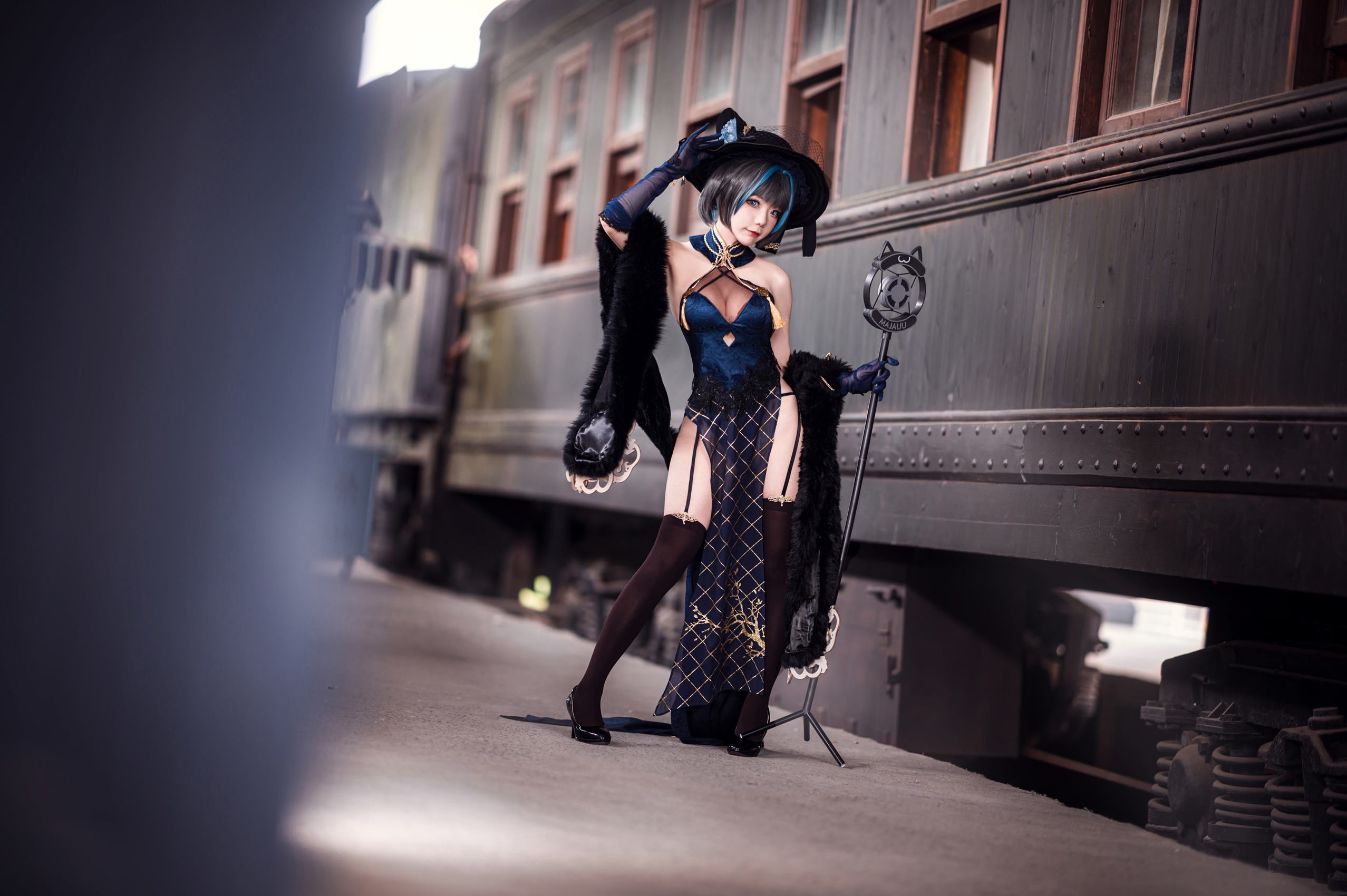 王胖胖u – 柴郡旗袍[19P/162MB]插图3