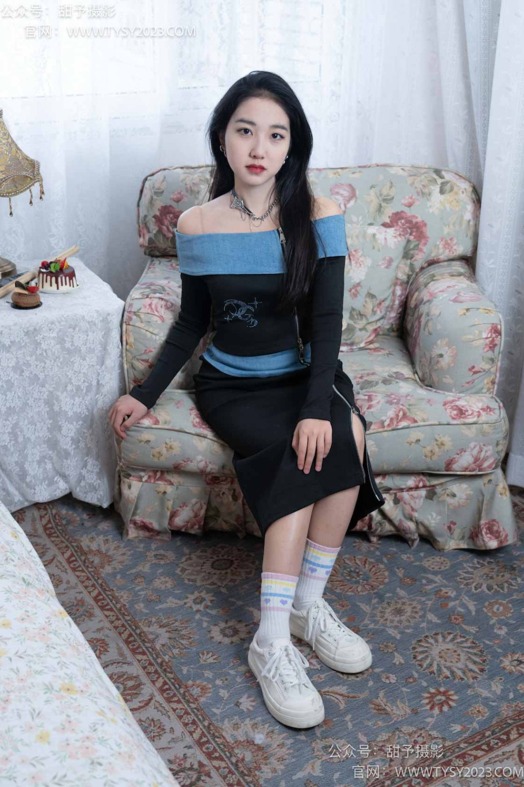 甜予摄影 NO.055 筱筱-板鞋、白棉袜、肉丝、裸足[116P/2V/9.70GB]插图3