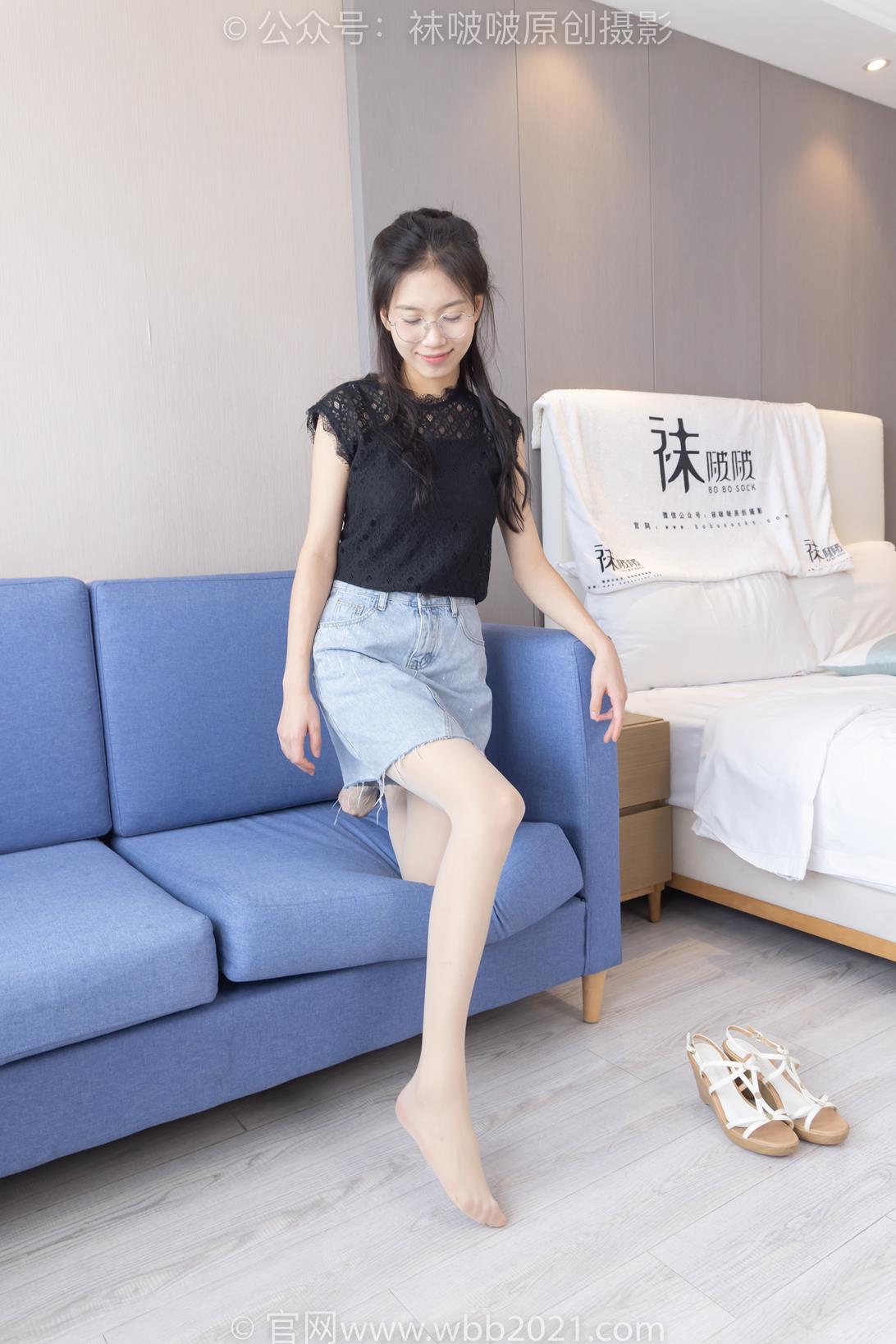 袜啵啵 380期花絮版 芝士高跟凉鞋平底鞋肉丝脚[150P/1V/5.9G]插图5